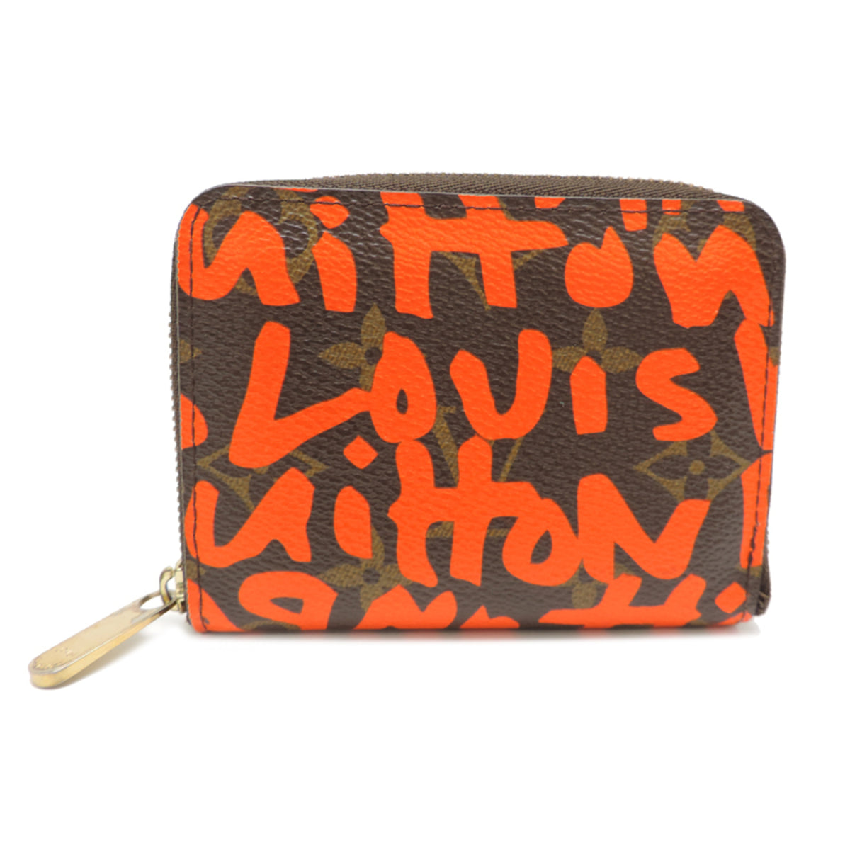 Louis Vuitton Brown Lv Orange Monogram Monogram Graffiti Long Wallet (Bi-Fold) (Pre-Owned)