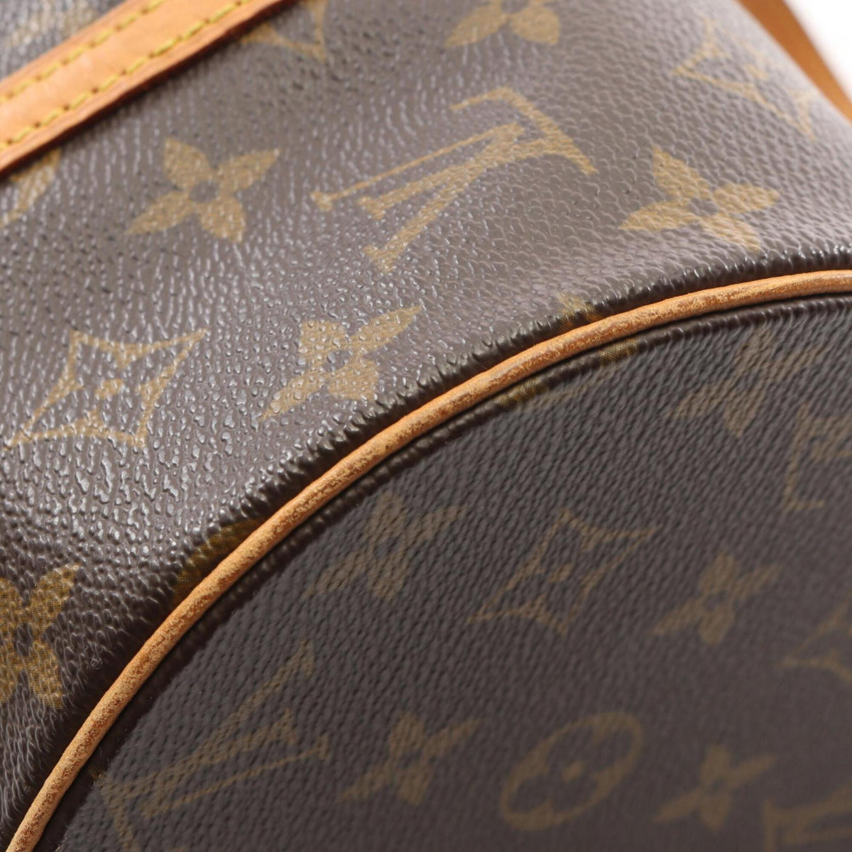 Louis Vuitton Brown Monogram Coated Canvas Leather Handbag (Pre-Owned)