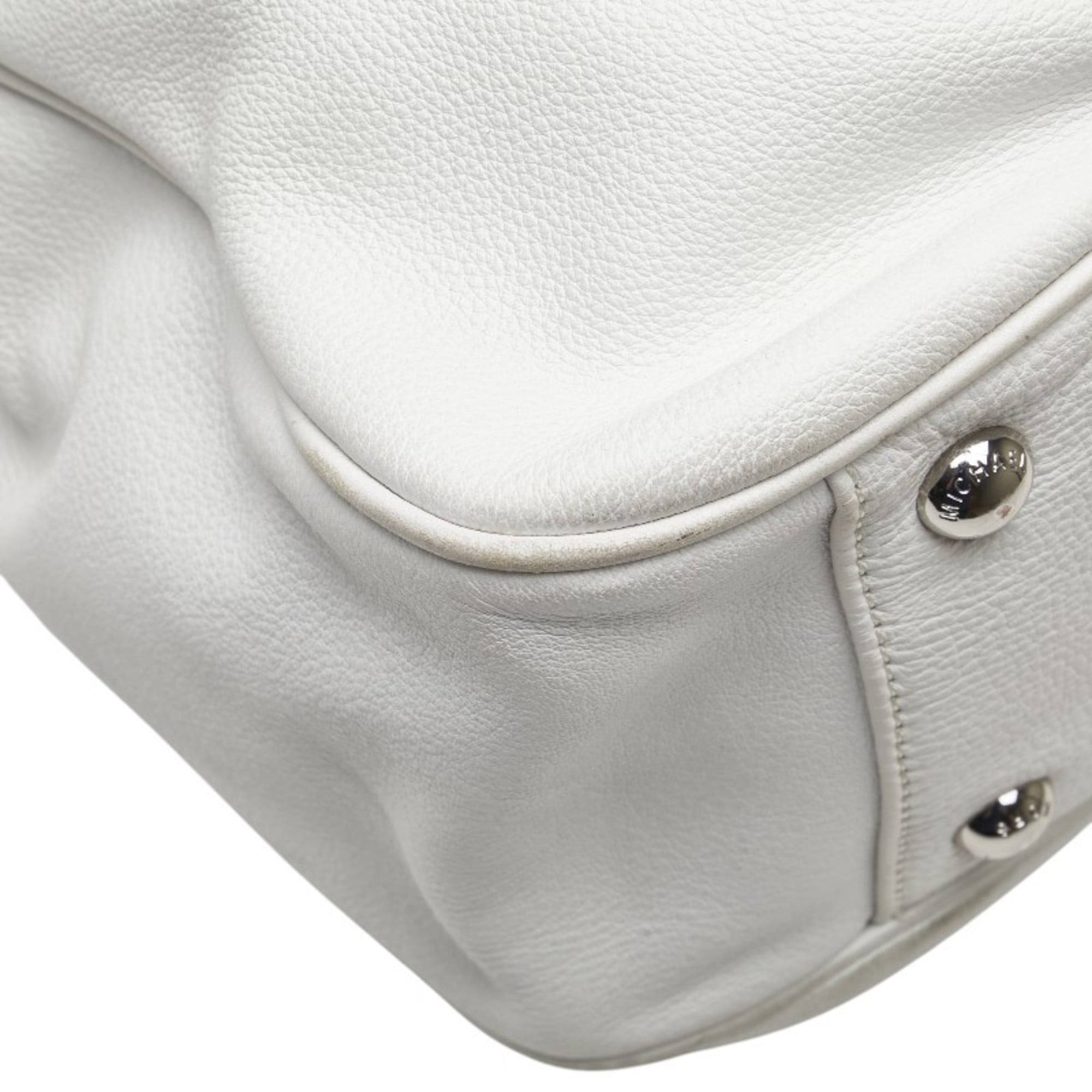 Michael Kors White Leather Tote Bag (Pre-Owned)