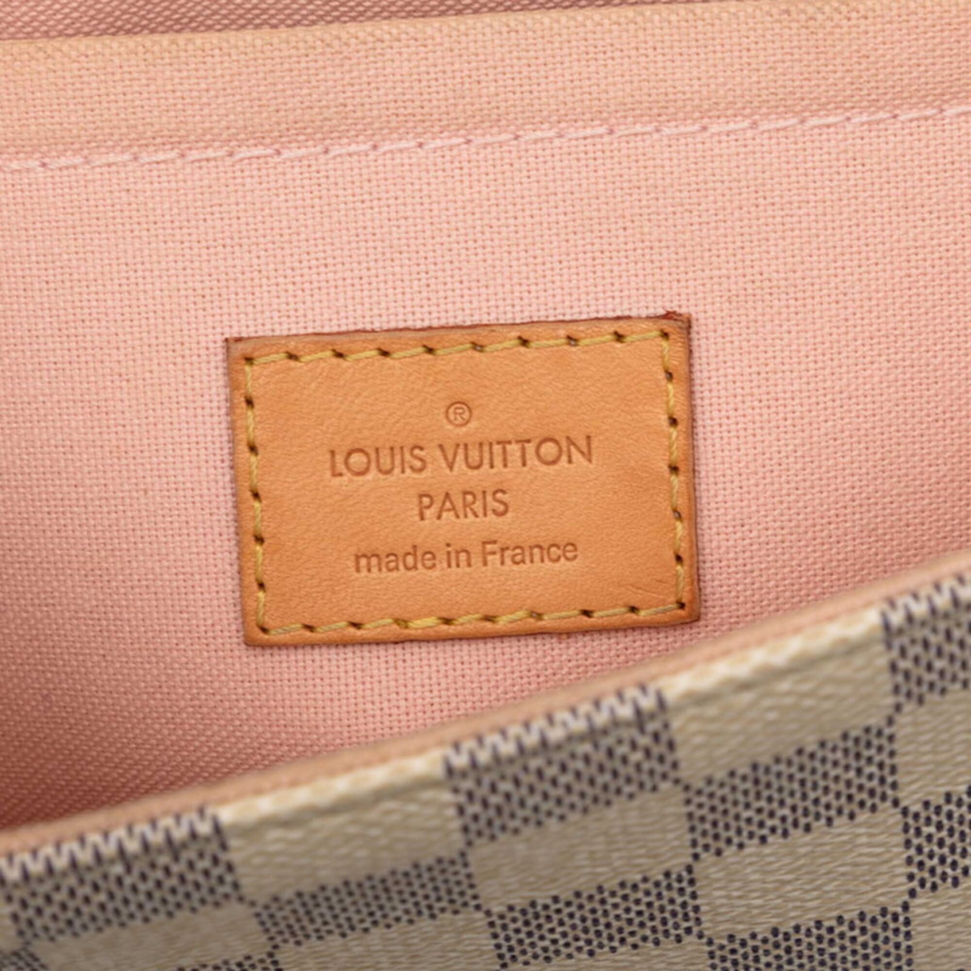 Louis Vuitton White Pvc Leather Handbag Shoulder Bag (Pre-Owned)