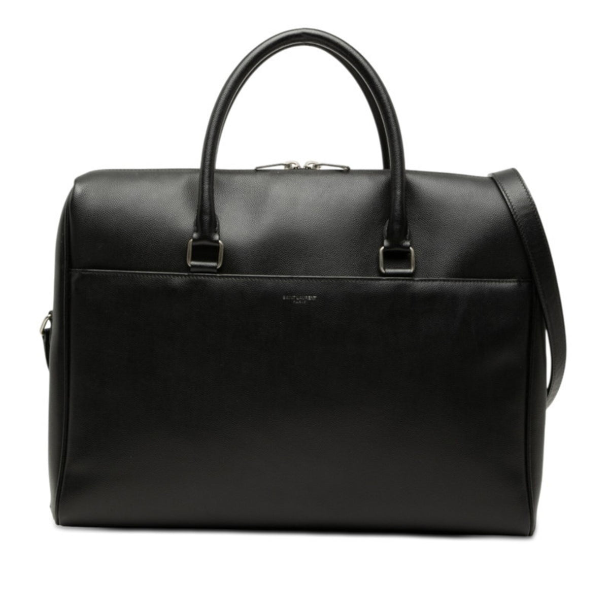 Saint Laurent Black Leather Handbag Shoulder Bag (Pre-Owned)