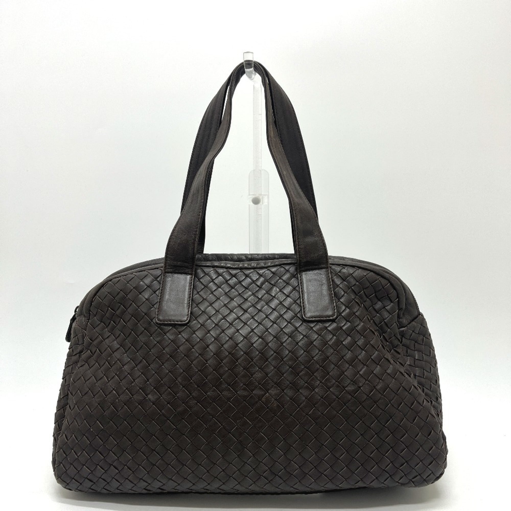 Bottega Veneta Brown Leather Boston Bag (Pre-Owned)
