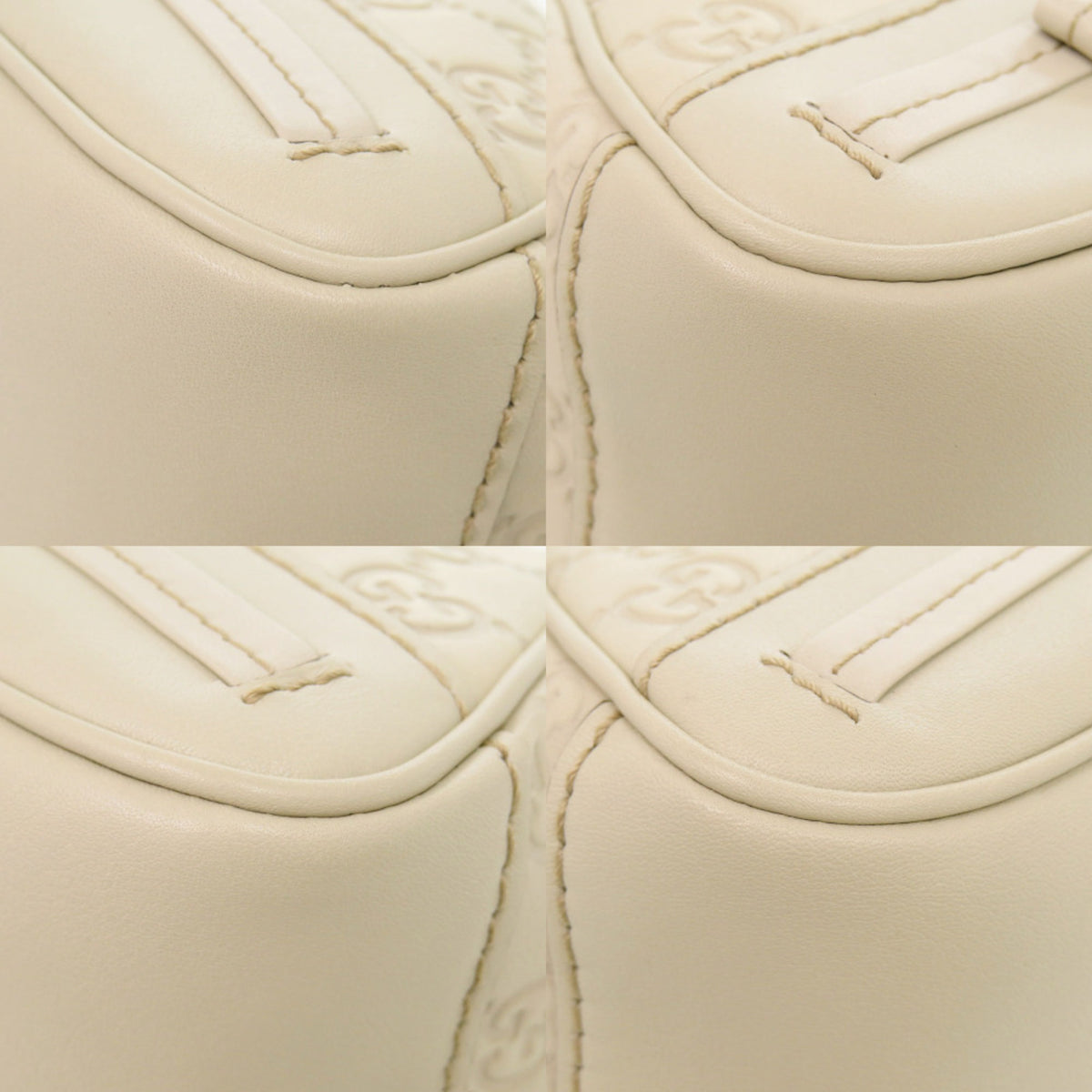Gucci White Leather Shoulder Bag (Pre-Owned)