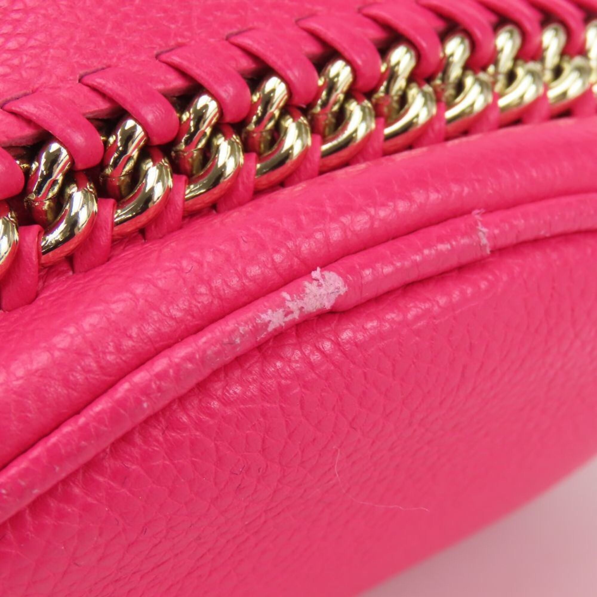 Coach Pink Leather Shoulder Bag (Pre-Owned)