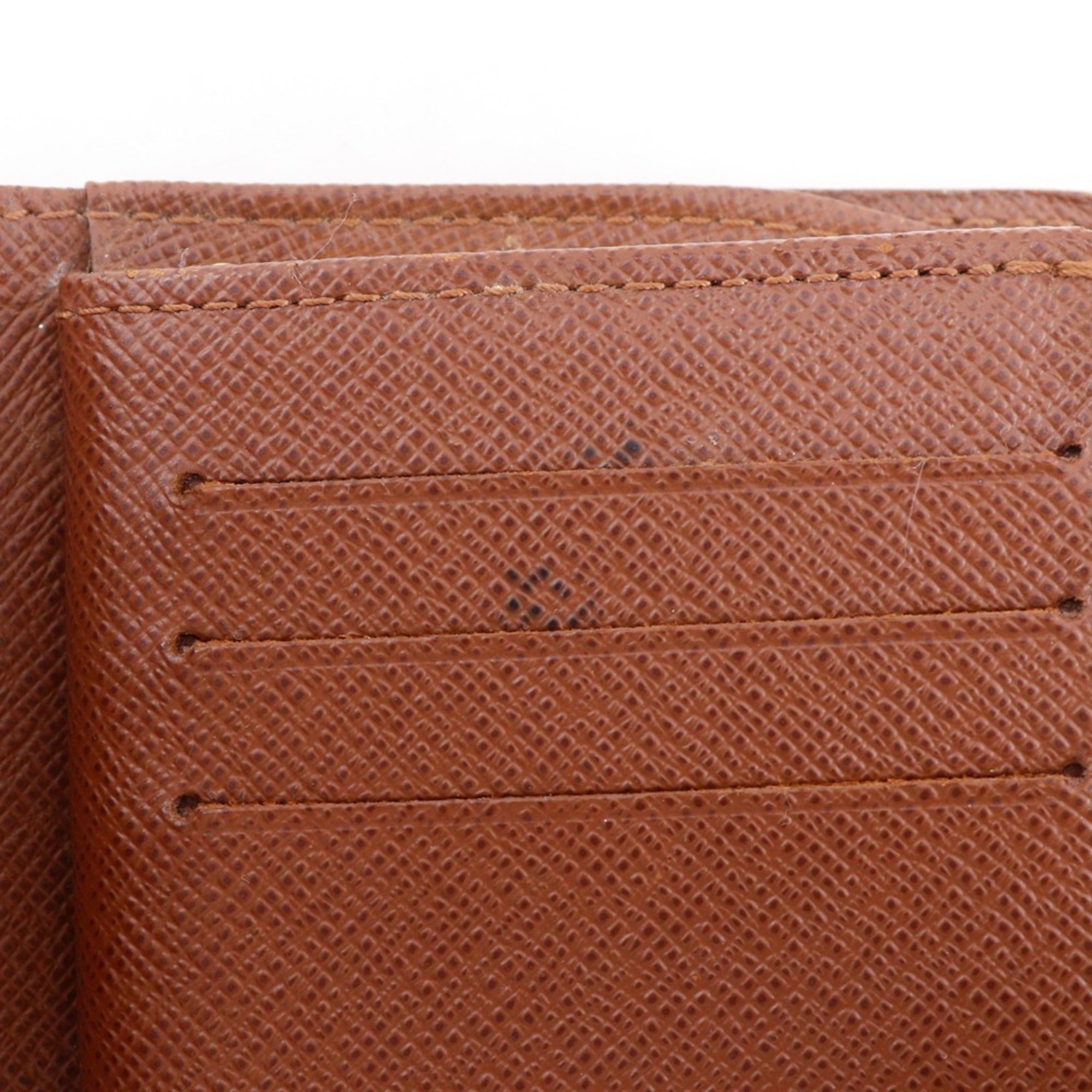 Louis Vuitton Brown Monogram Canvas Wallet (Bi-Fold) (Pre-Owned)