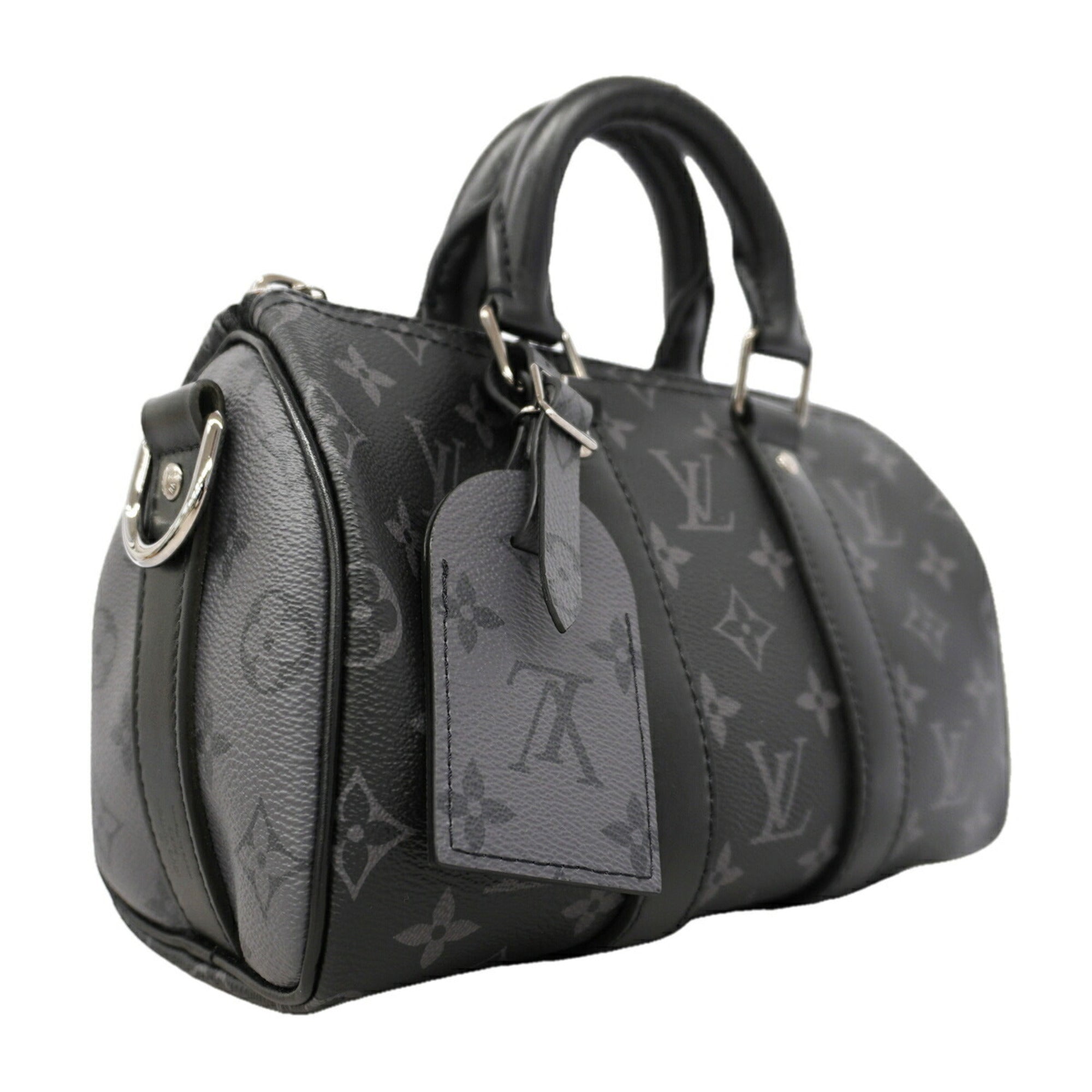 Louis Vuitton Black Gray Handbag (Pre-Owned)