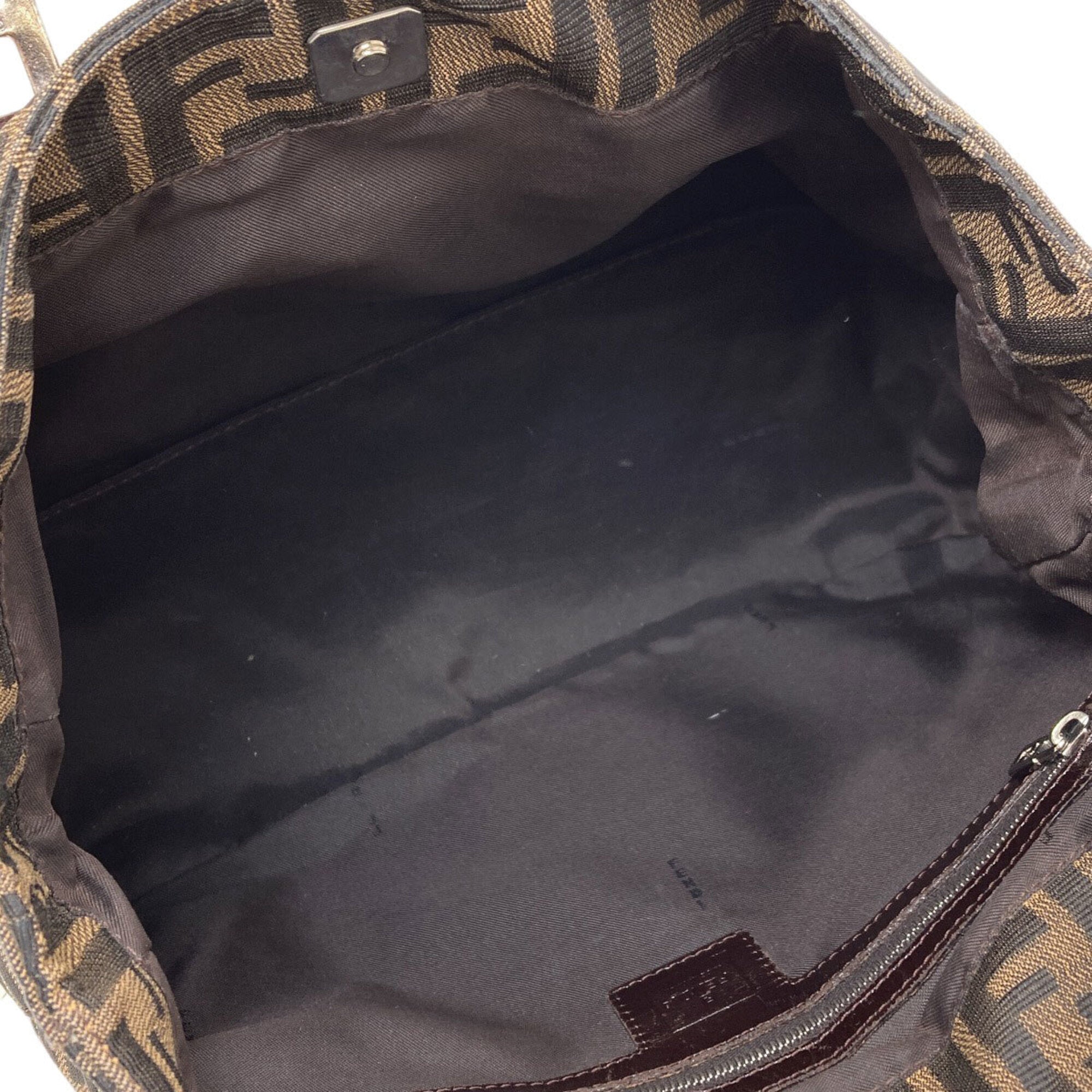 Fendi Brown Canvas Handbag (Pre-Owned)