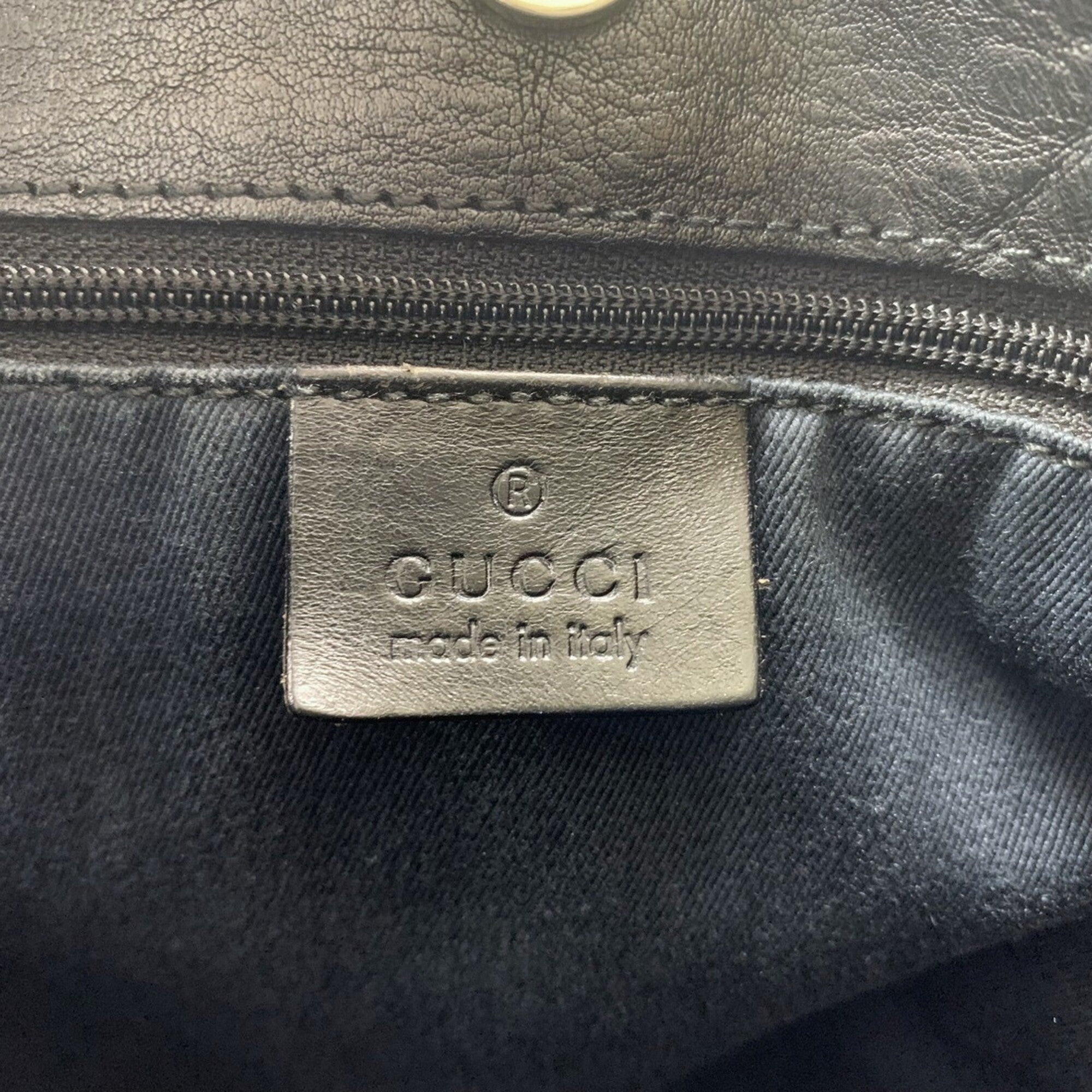 Gucci Gg Canvas Black Gg Canvas Shoulder Bag Tote Bag (Pre-Owned)