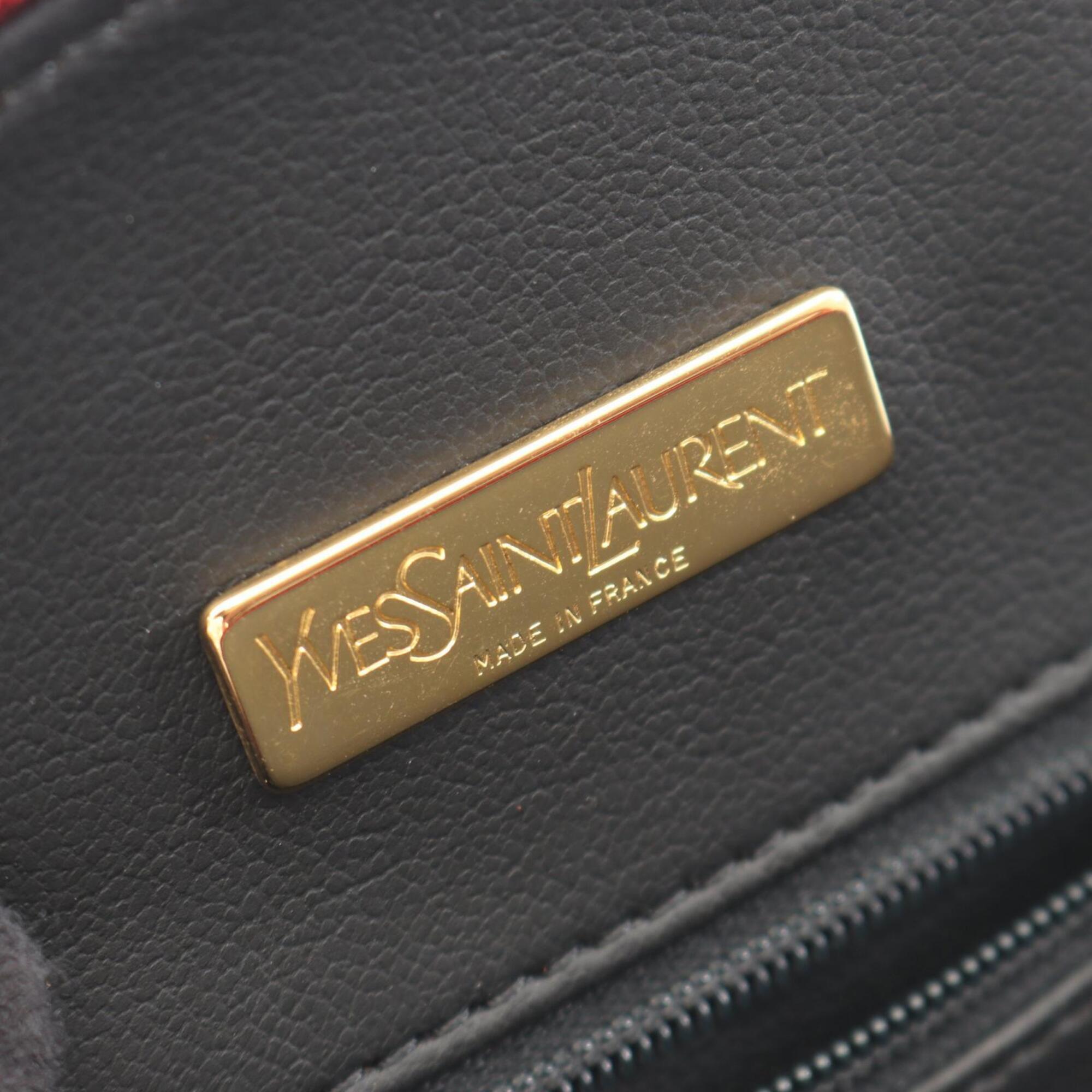 Yves Saint Laurent Red Color Leather Handbag (Pre-Owned)
