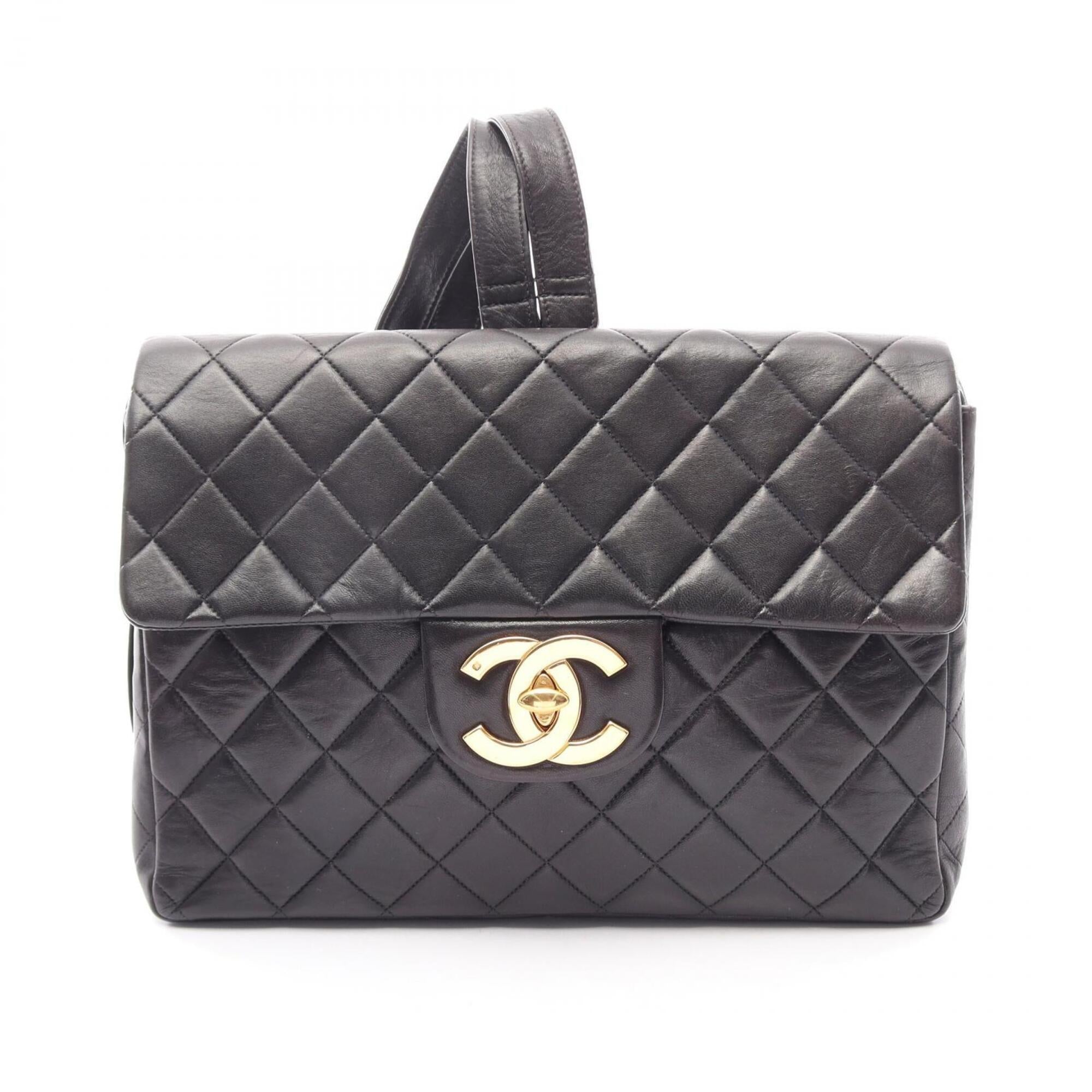 Chanel Black Leather Backpack (Pre-Owned)