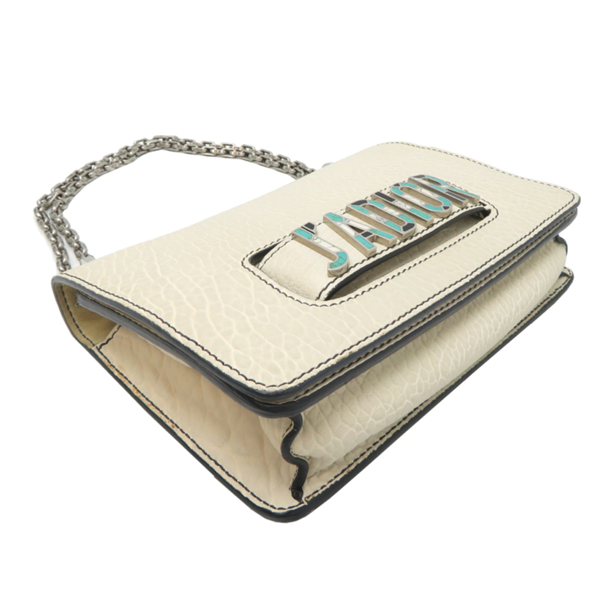 Christian Dior White Leather Shoulder Bag (Pre-Owned)