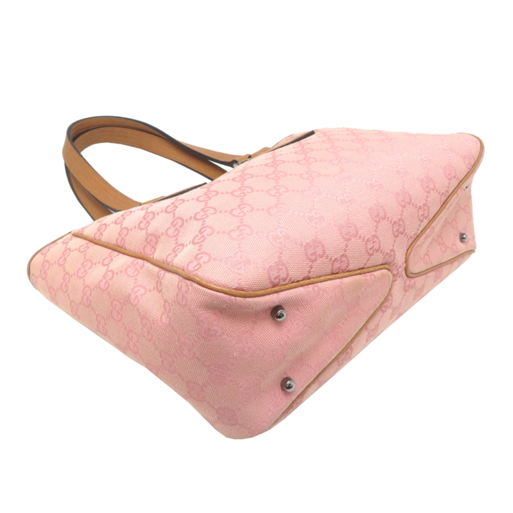 Gucci Pink Gg Canvas Handbag Tote Bag (Pre-Owned)