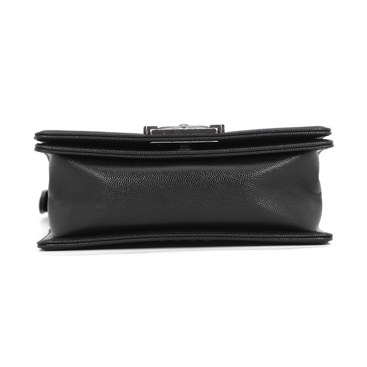 Chanel Black Grained Calfskin Shoulder Bag (Pre-Owned)