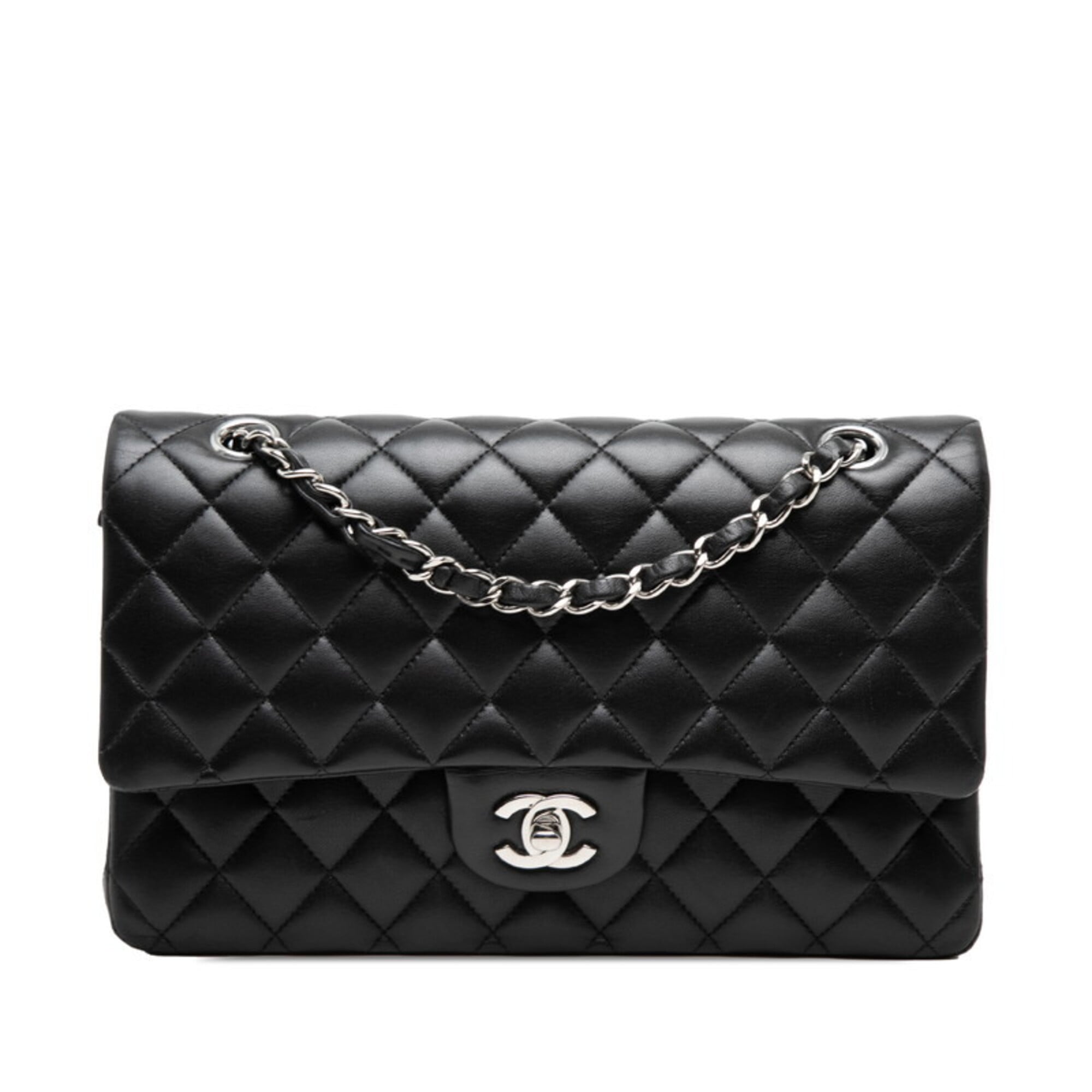 Chanel Black Leather Shoulder Bag (Pre-Owned)