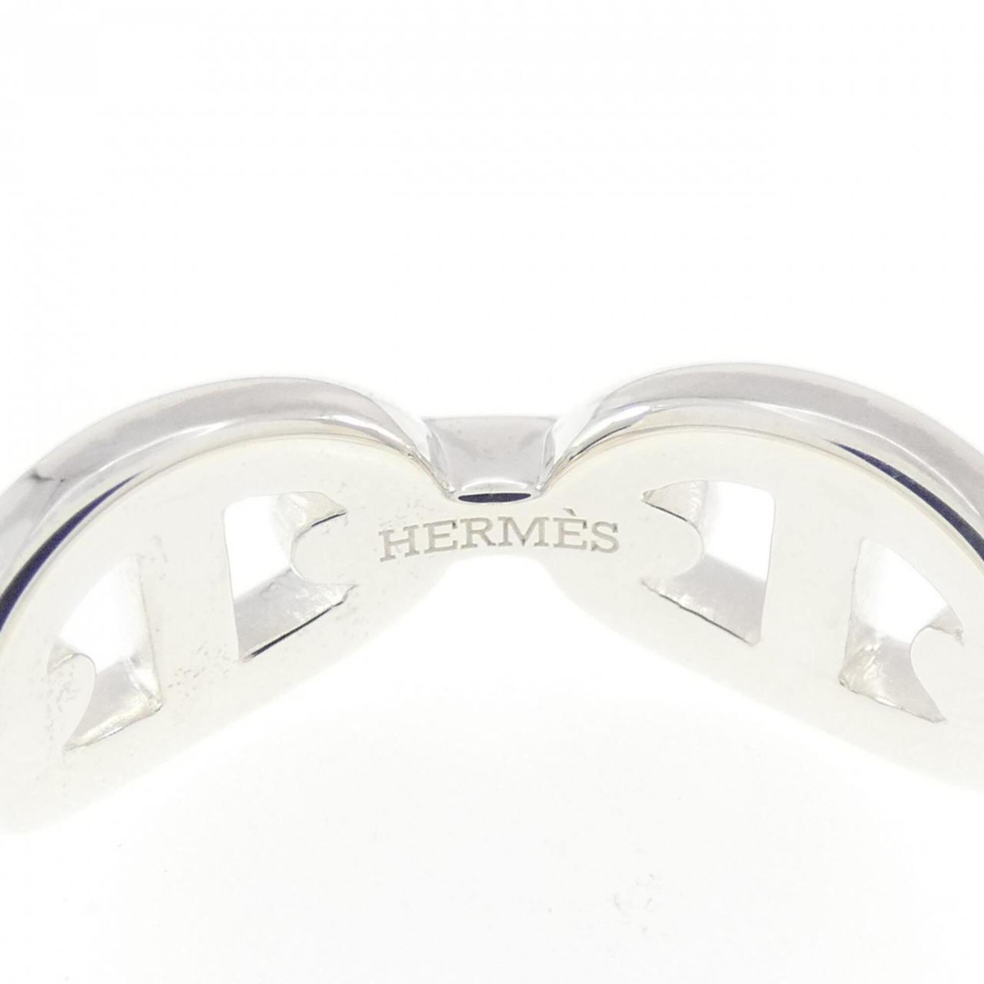 Hermes Silver 925 Band Ring (Pre-Owned)