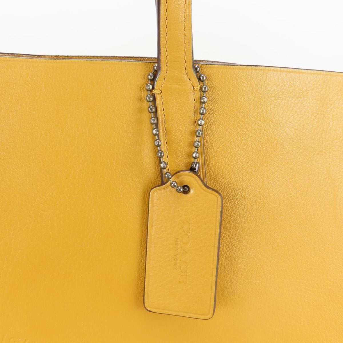 Coach Mustard Leather Tote Bag (Pre-Owned)