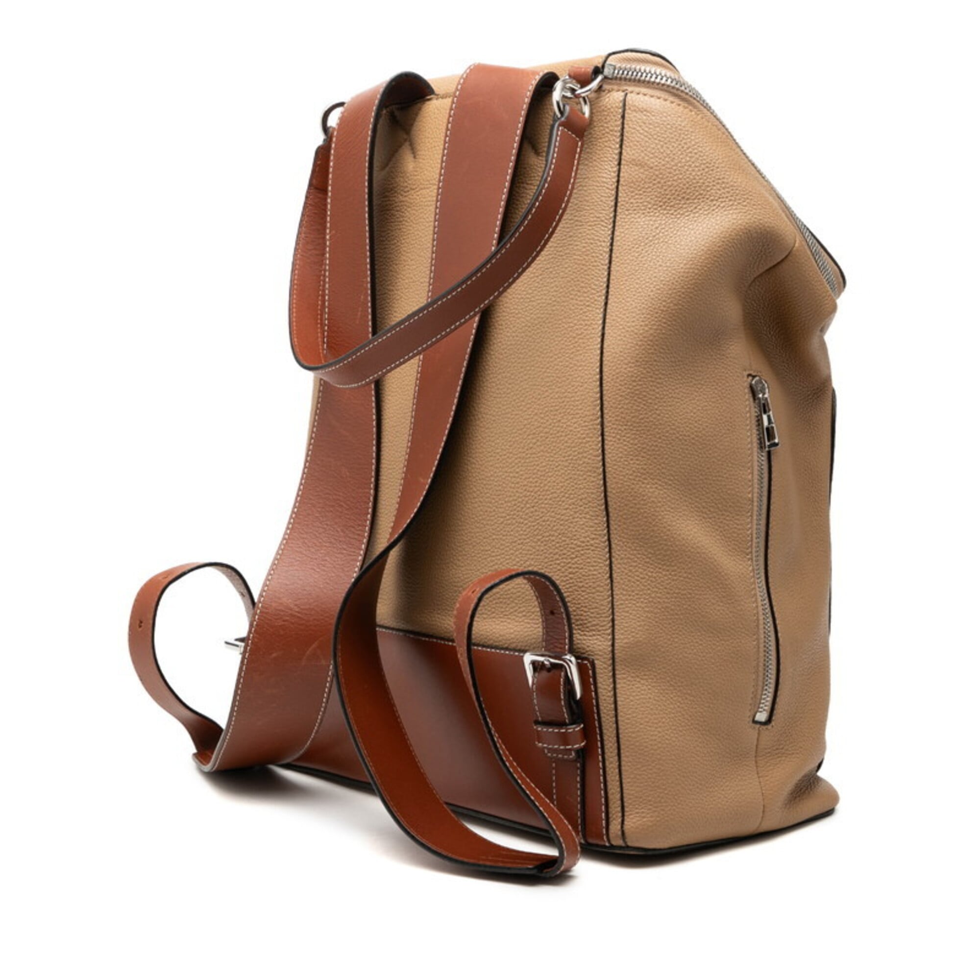 Loewe Brown Multi-Color Leather Backpack (Pre-Owned)