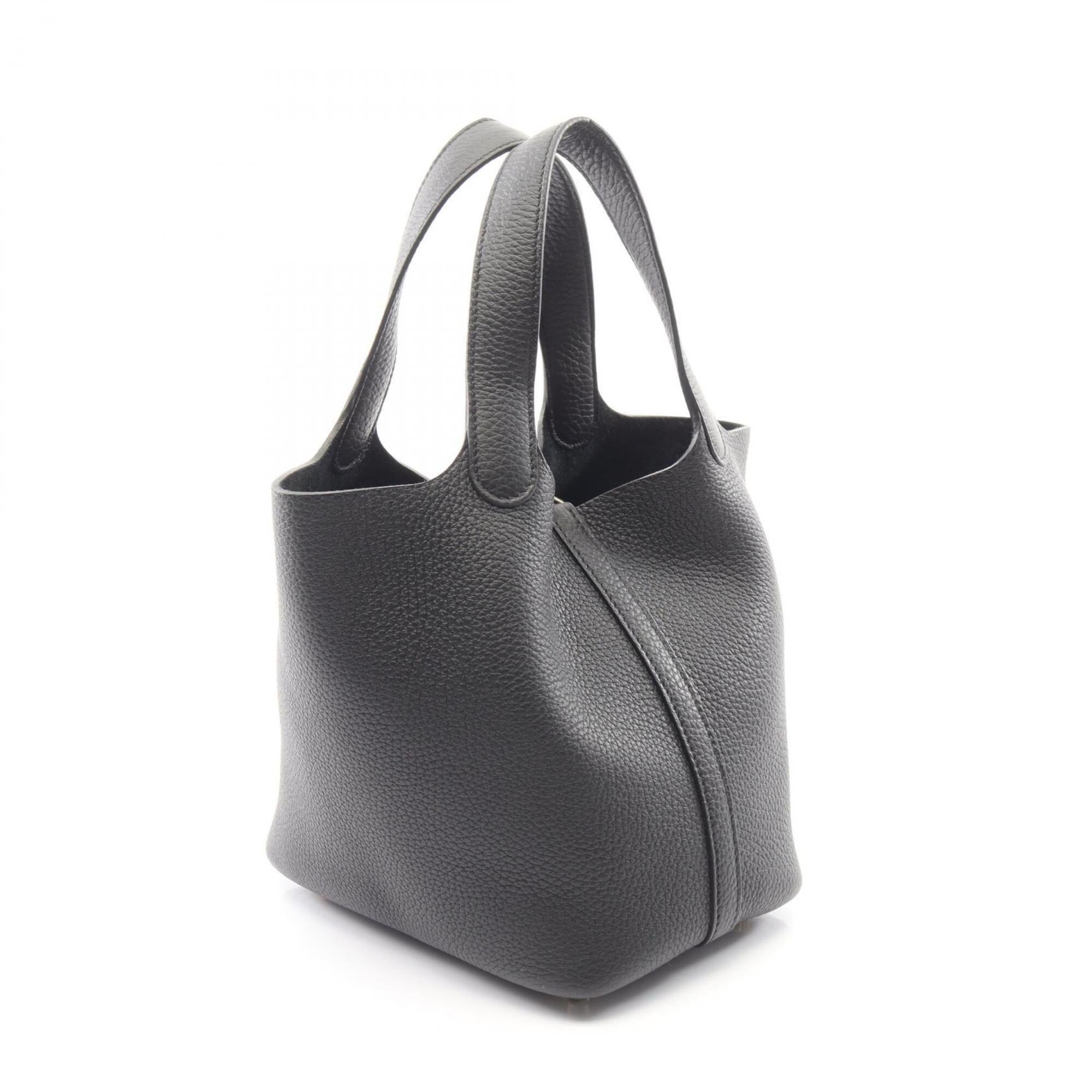 Hermes Black Taurillon Clemence Leather Leather Handbag (Pre-Owned)