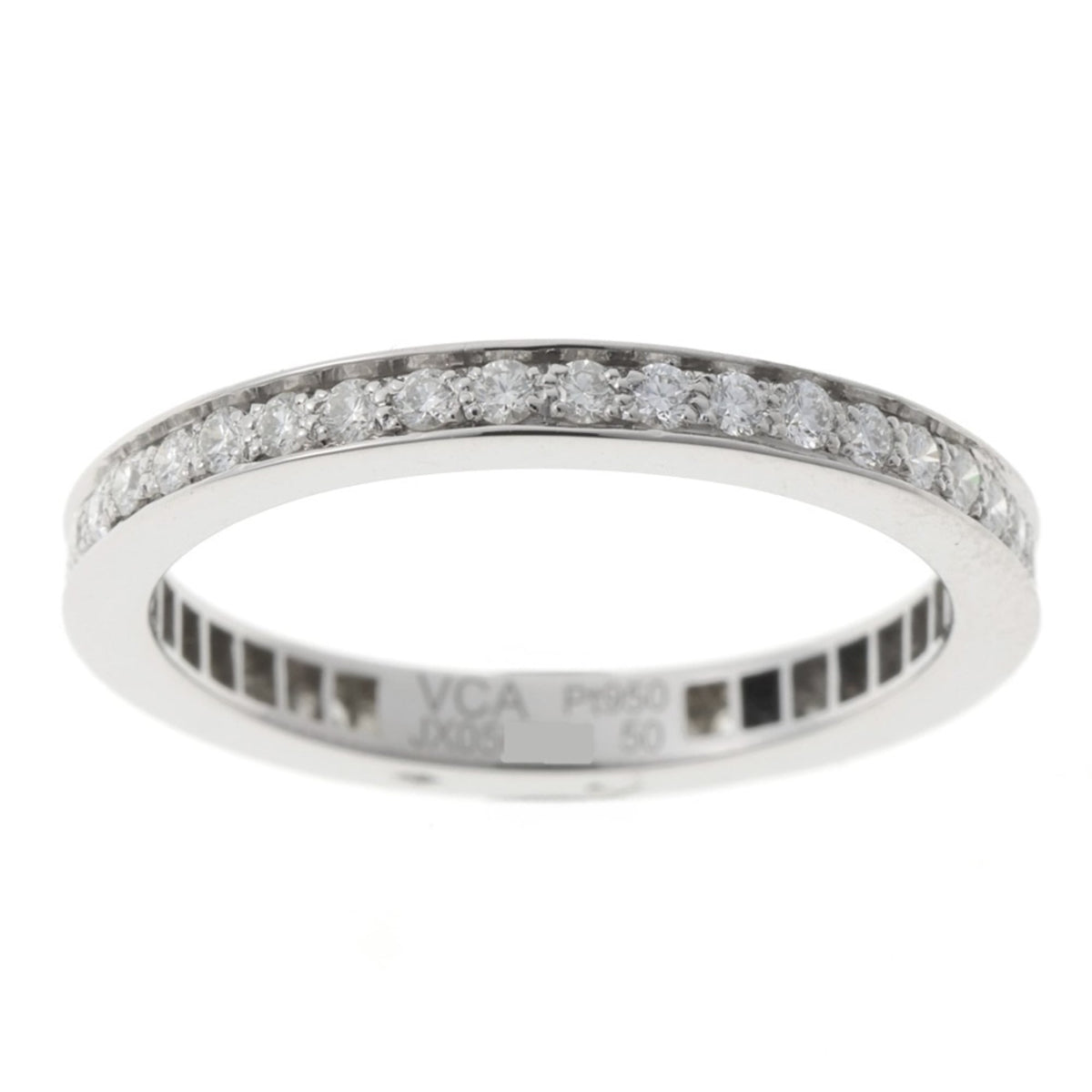 Van Cleef & Arpels Platinum Platinum 950 Band Ring (Pre-Owned)