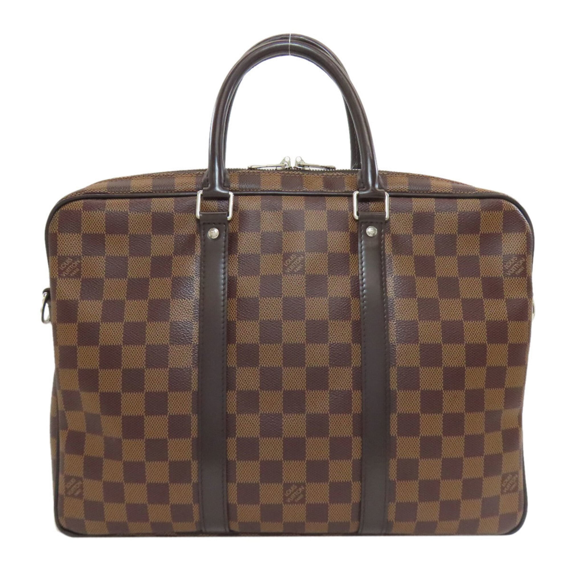 Louis Vuitton Damier Canvas Ebene Damier Canvas Briefcase (Pre-Owned)