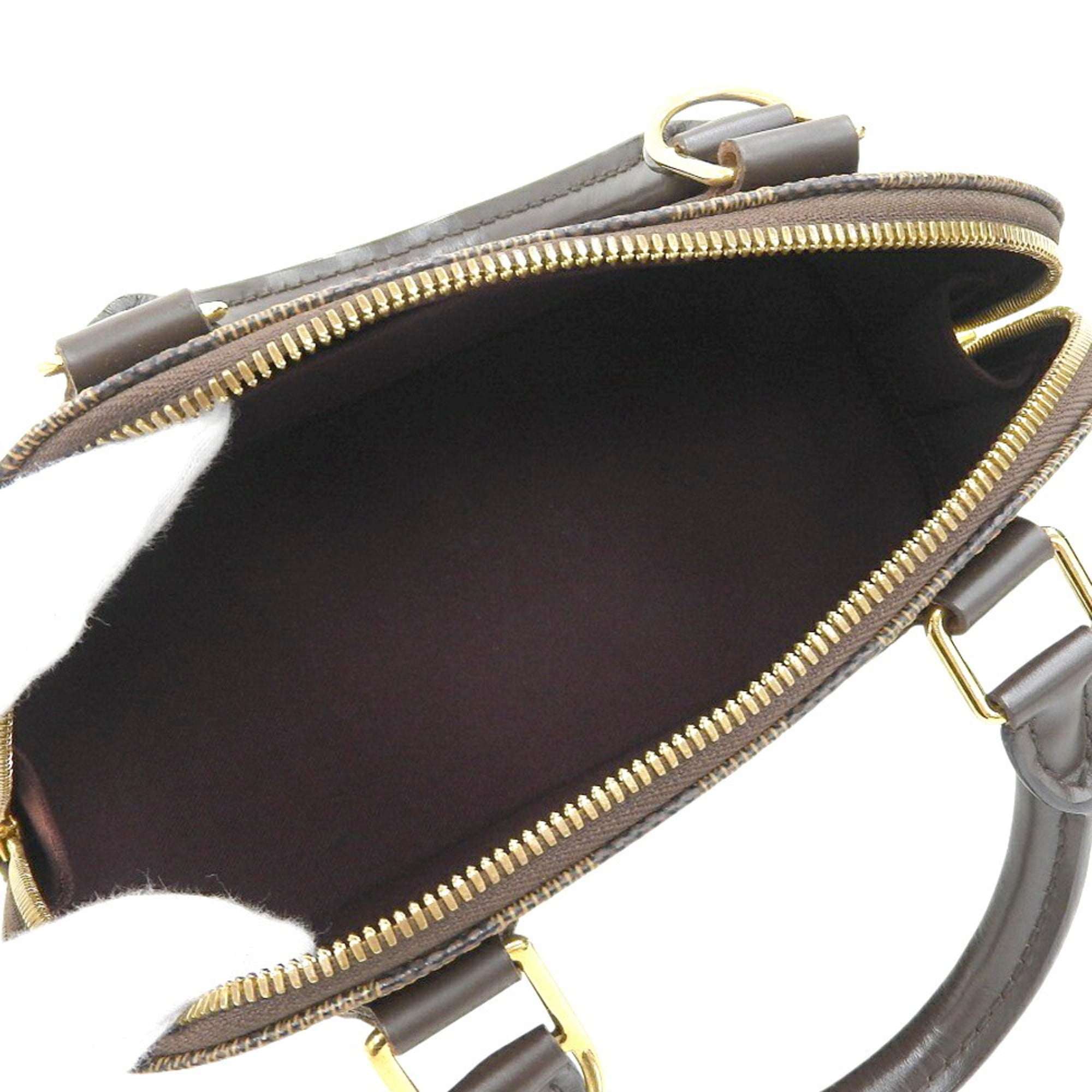 Louis Vuitton Damier Canvas Ebene Pvc Handbag Shoulder Bag (Pre-Owned)