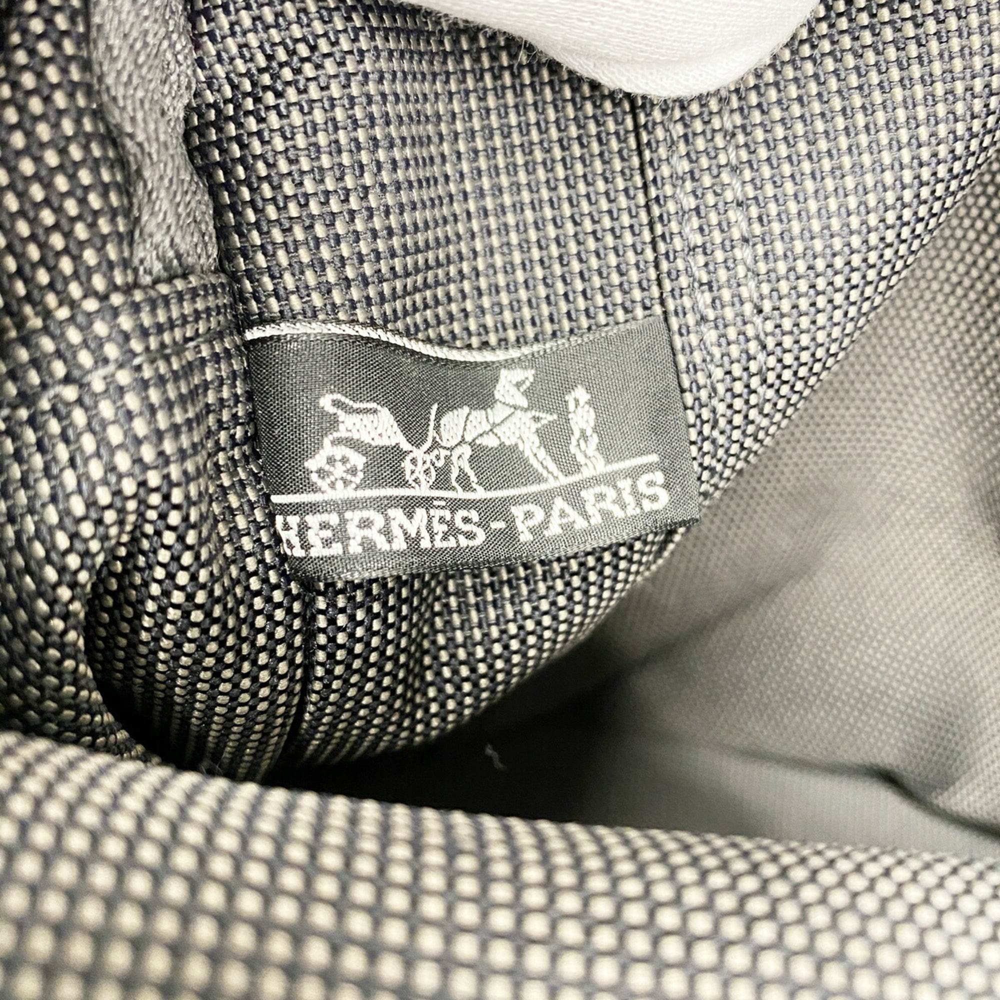 Hermes Gray Nylon Tote Bag (Pre-Owned)
