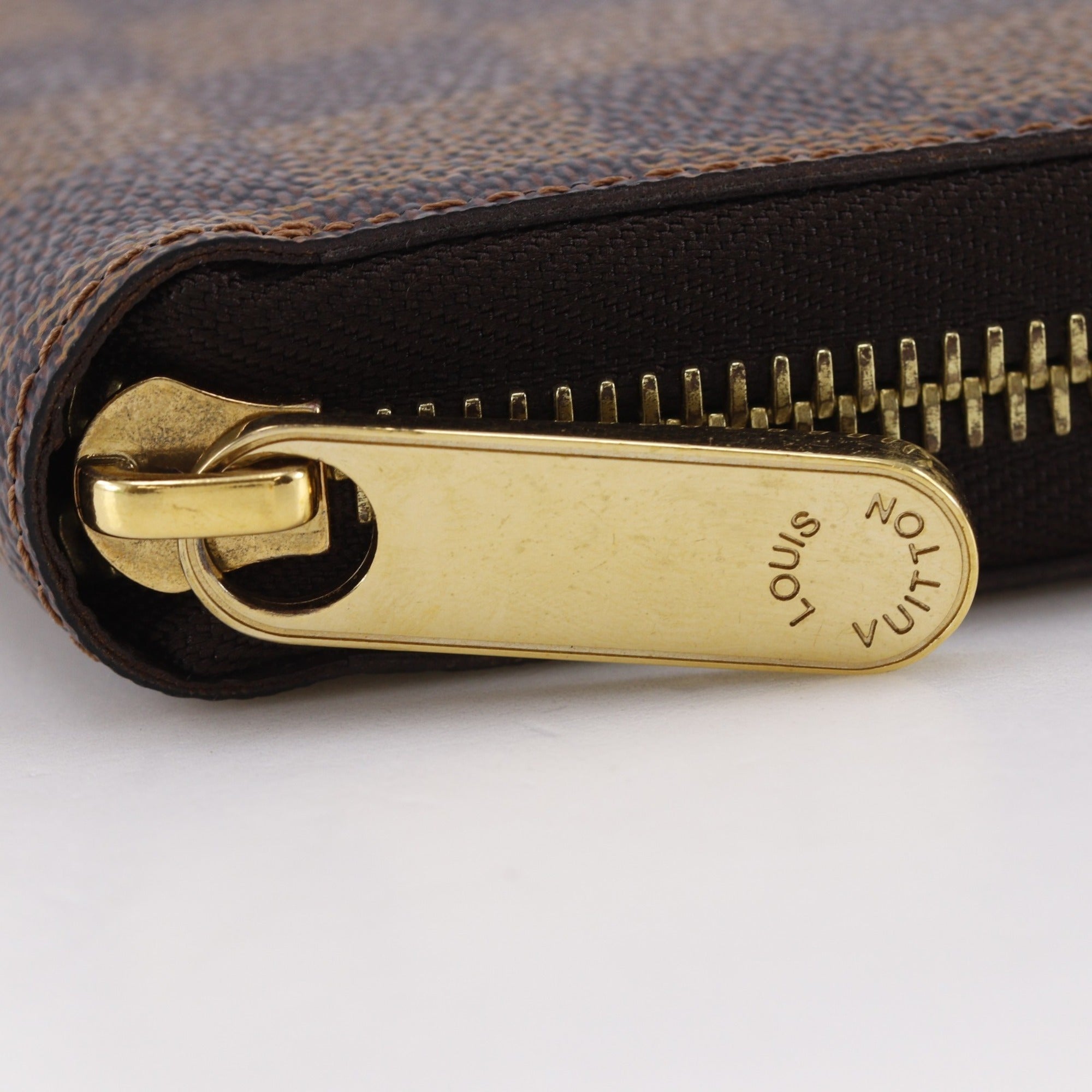 Louis Vuitton Brown Damier Canvas Long Wallet (Bi-Fold) (Pre-Owned)