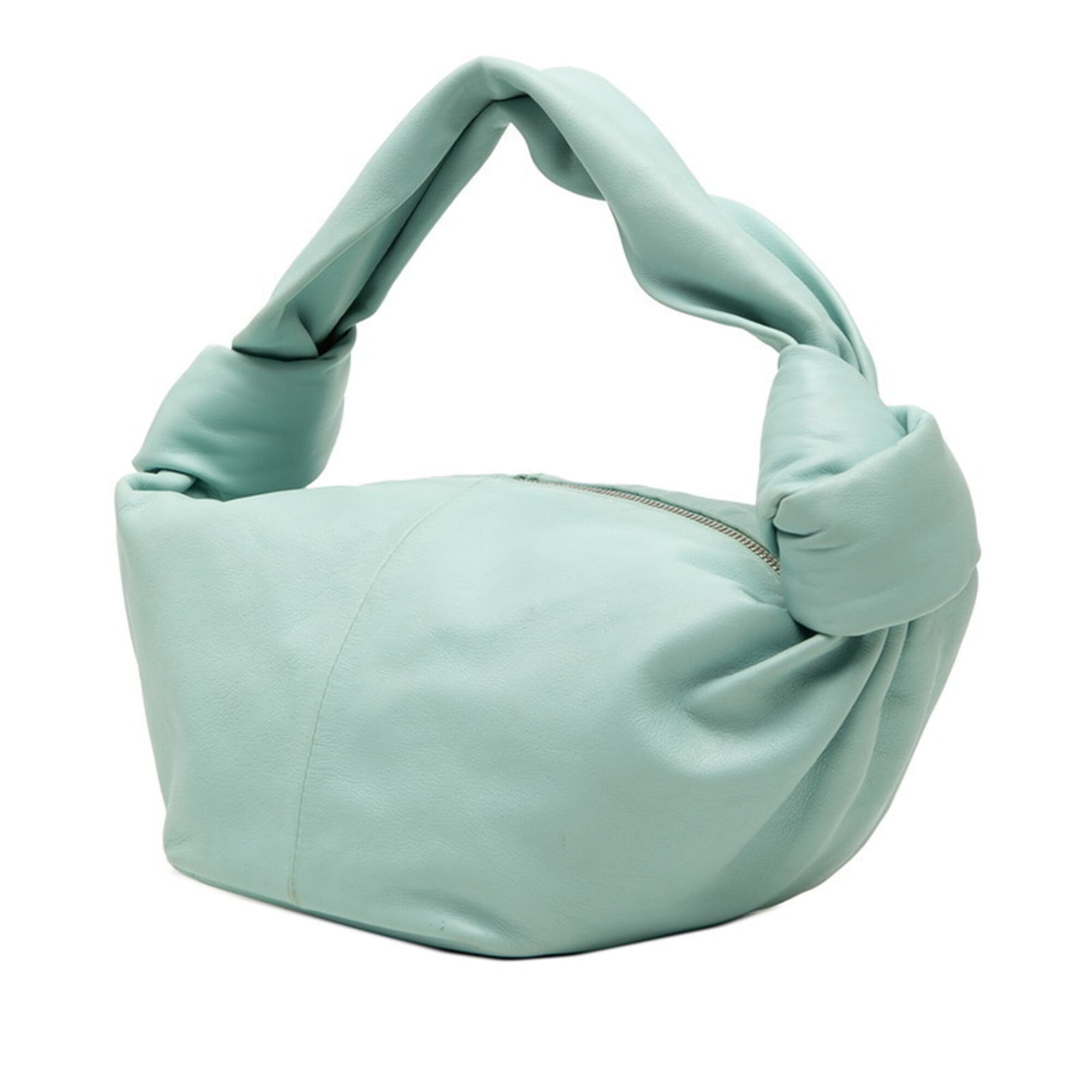 Bottega Veneta Blue Leather Handbag (Pre-Owned)