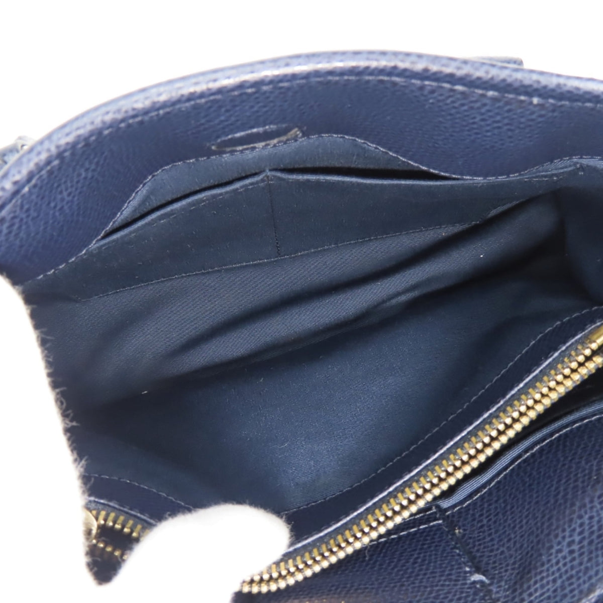 Coach Navy Leather Handbag (Pre-Owned)
