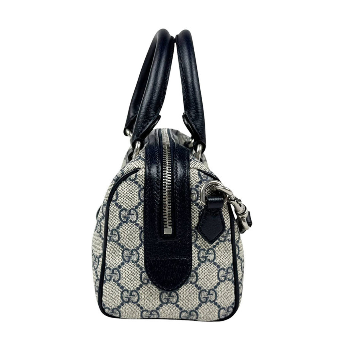 Gucci Navy Gg Supreme Handbag Shoulder Bag (Pre-Owned)