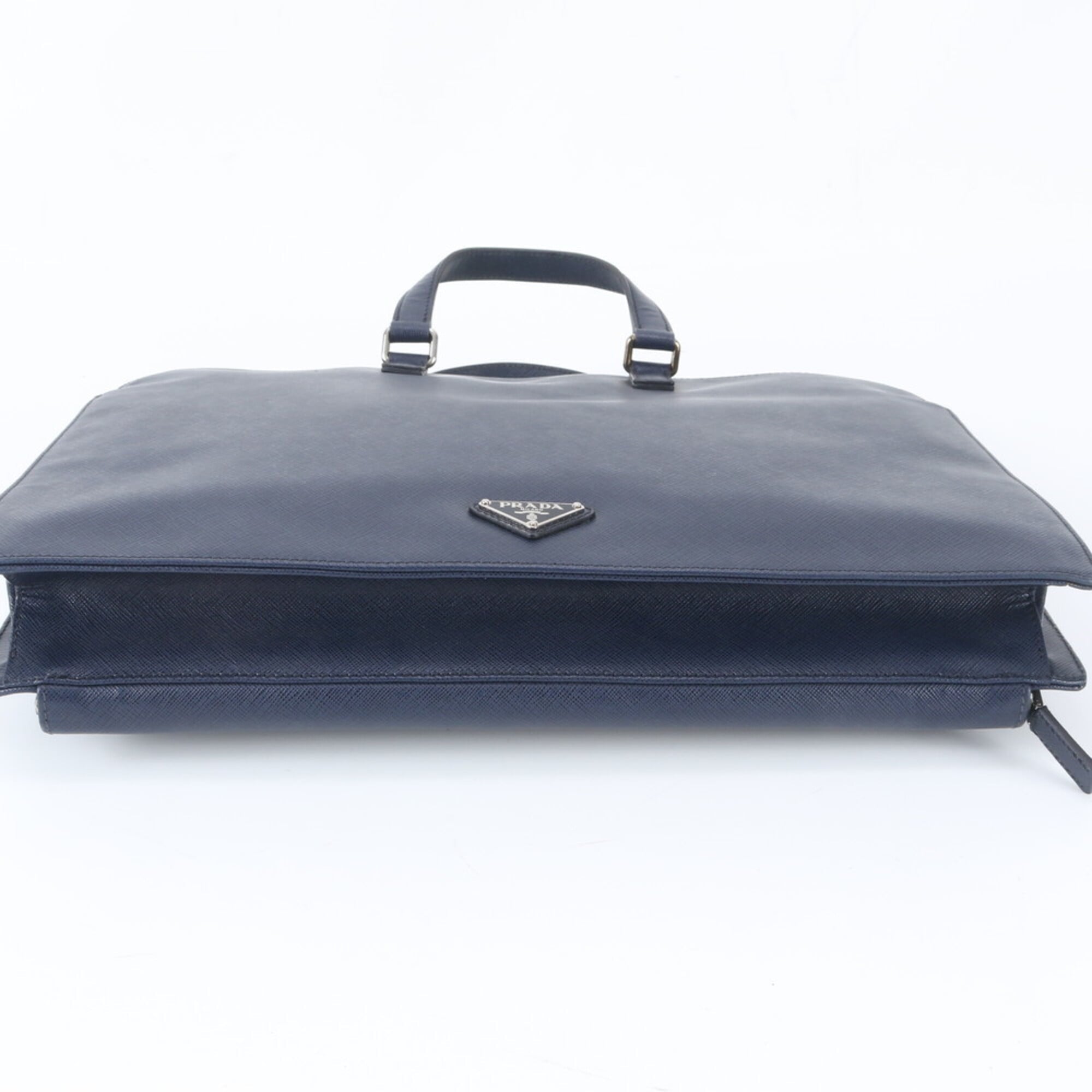 Prada Navy Leather Handbag (Pre-Owned)