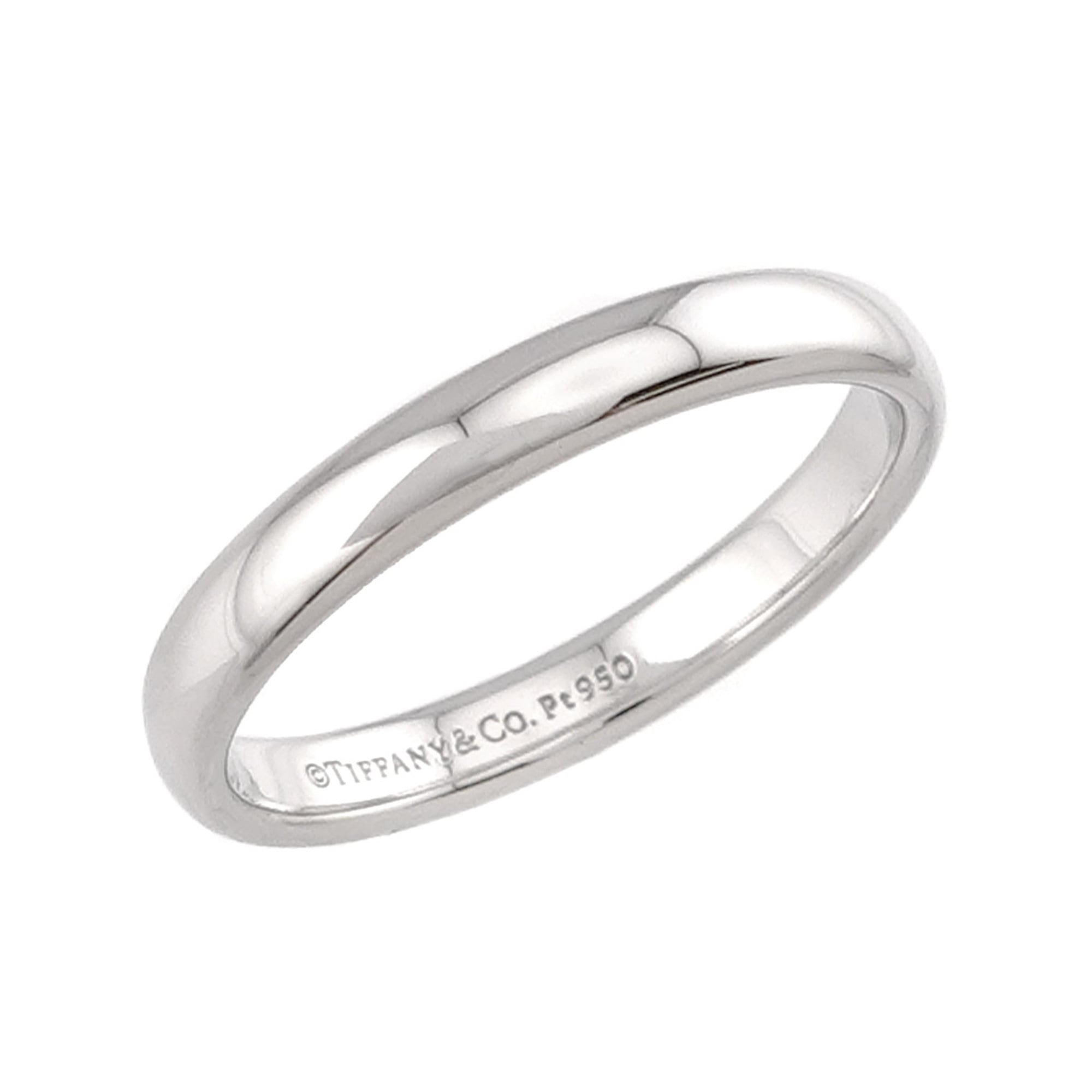Tiffany Platinum 950 Band Ring (Pre-Owned)