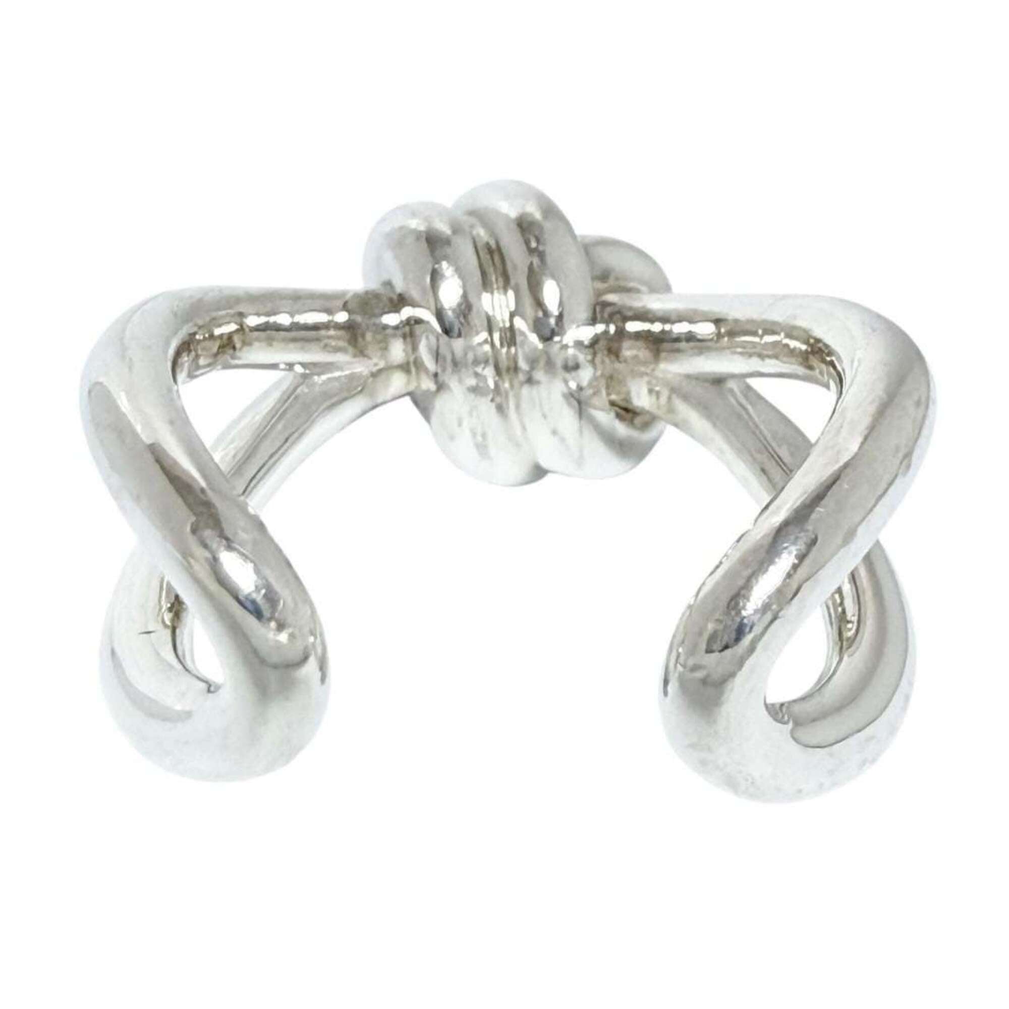Bottega Veneta Silver Silver 925 Band Ring (Pre-Owned)