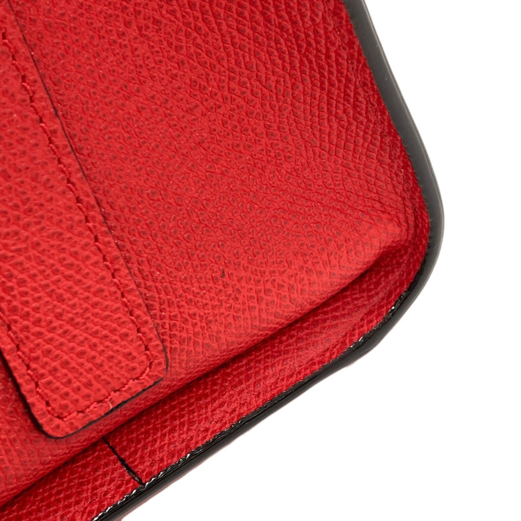 Valextra Red Color Leather Handbag (Pre-Owned)