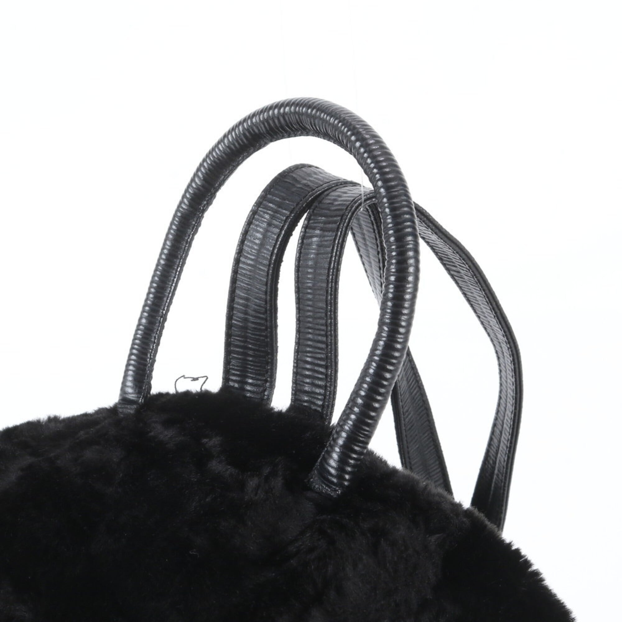 Fendi Black Leather Backpack Shoulder Bag (Pre-Owned)