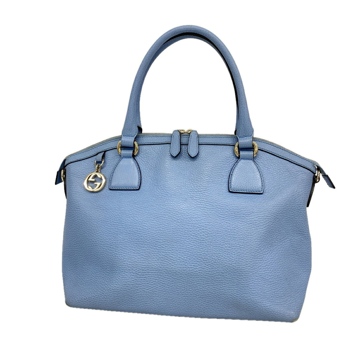 Gucci Sky Blue Leather Handbag (Pre-Owned)