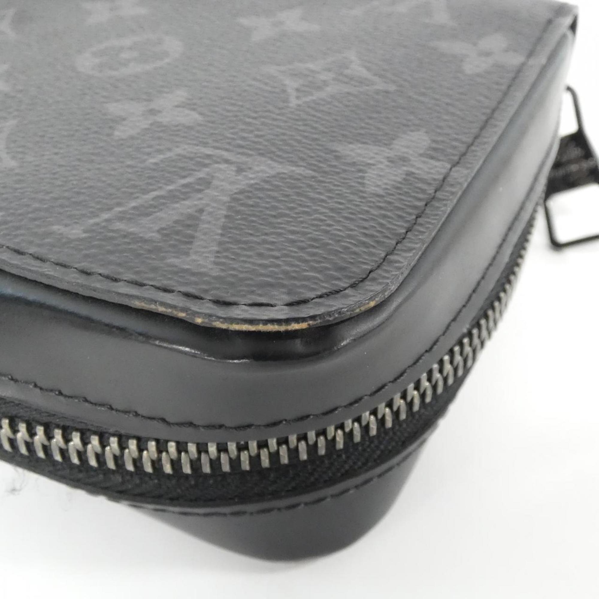 Louis Vuitton Black Coated Canvas Long Wallet (Bi-Fold) (Pre-Owned)