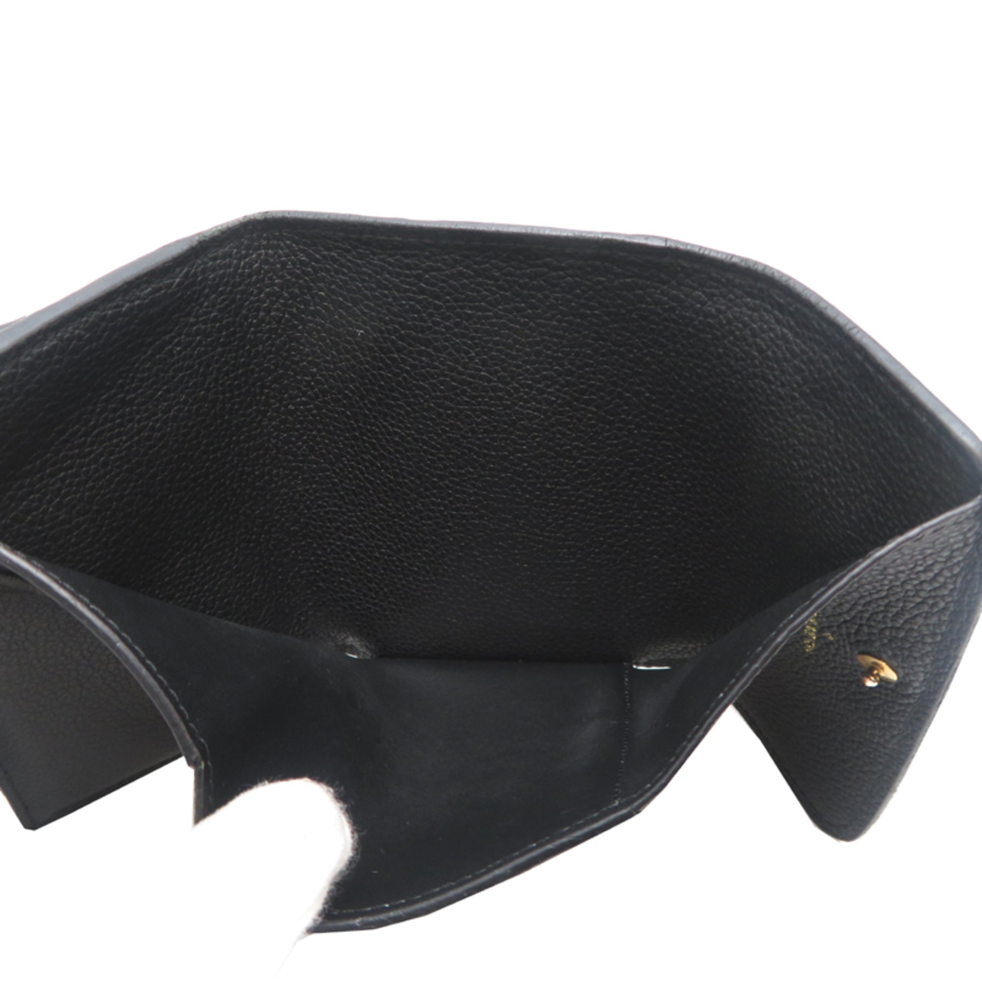 Louis Vuitton Black Noir Monogram Empreinte Wallet (Tri-Fold) (Pre-Owned)