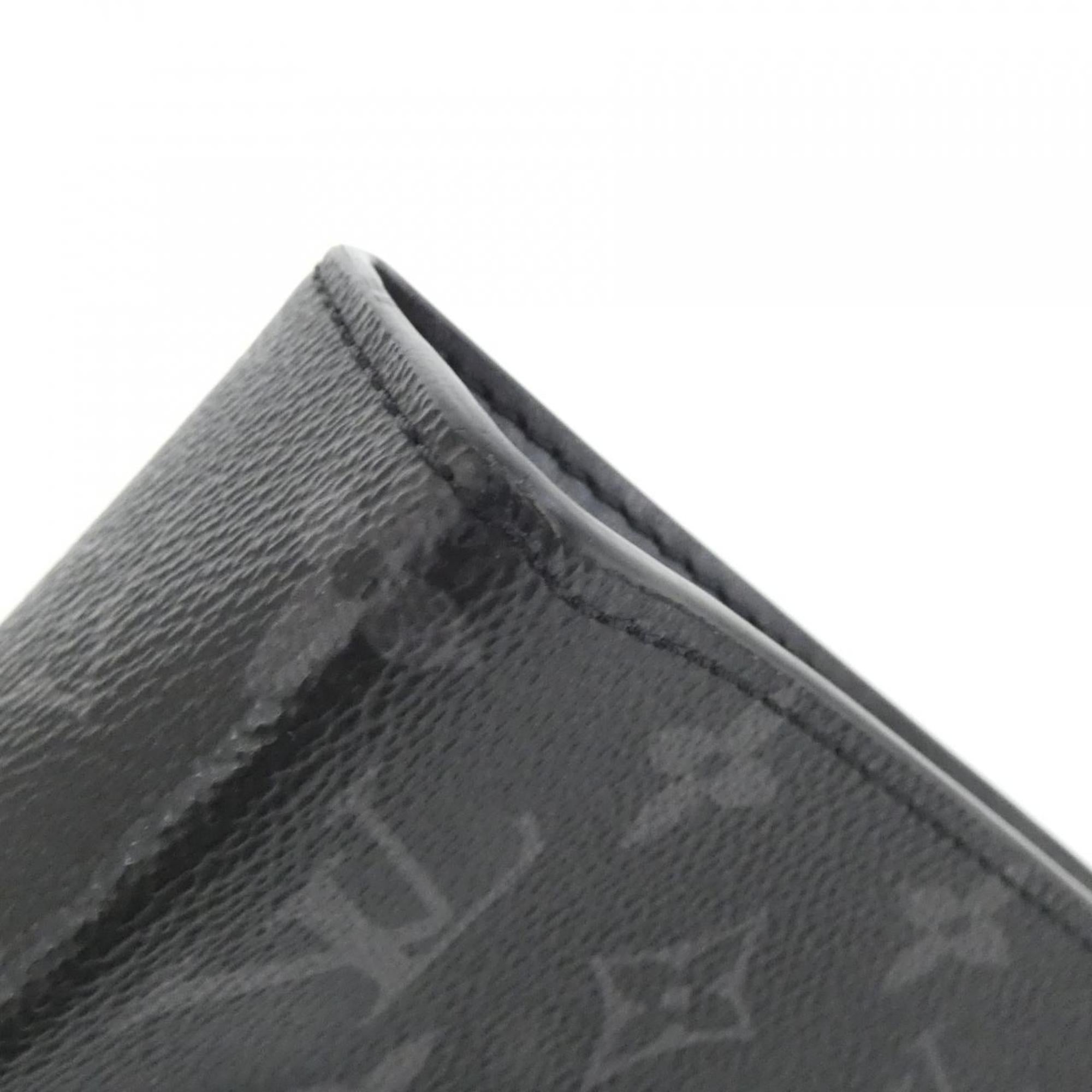 Louis Vuitton Black Gris Coated Canvas Pouch Shoulder Bag (Pre-Owned)