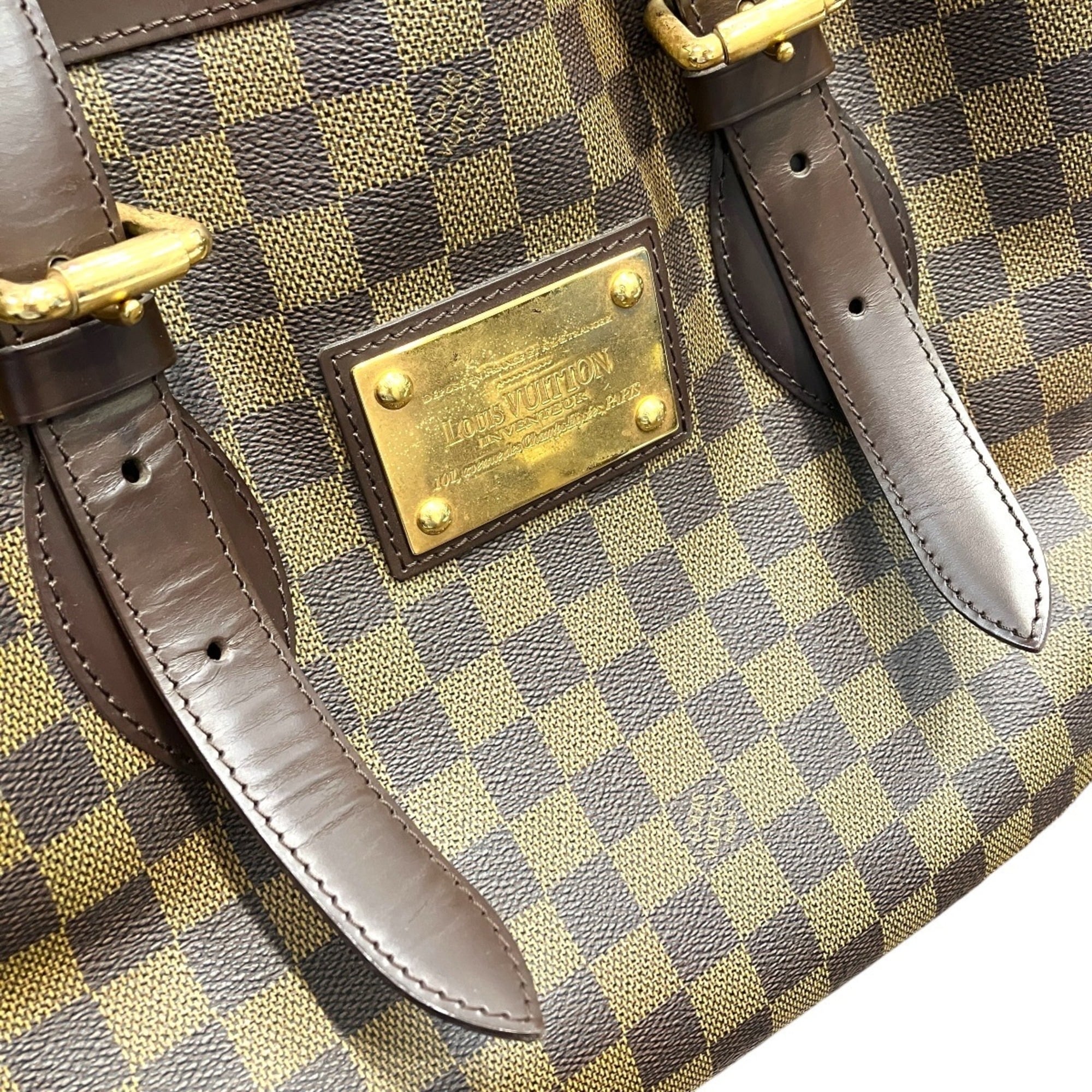Louis Vuitton Damier Canvas Damier Canvas Leather Shoulder Bag (Pre-Owned)