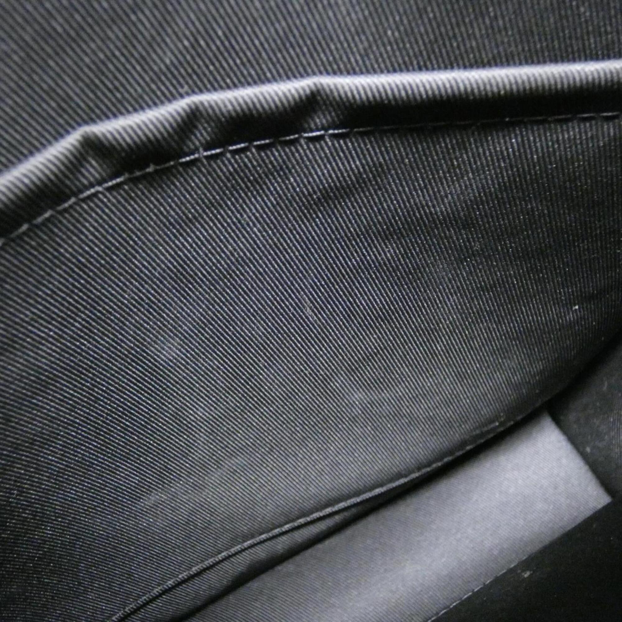 Louis Vuitton Black Leather Handbag (Pre-Owned)
