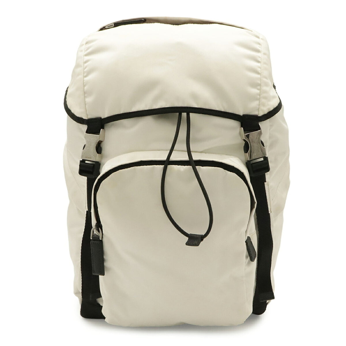 Prada Bianco White Nylon Backpack (Pre-Owned)