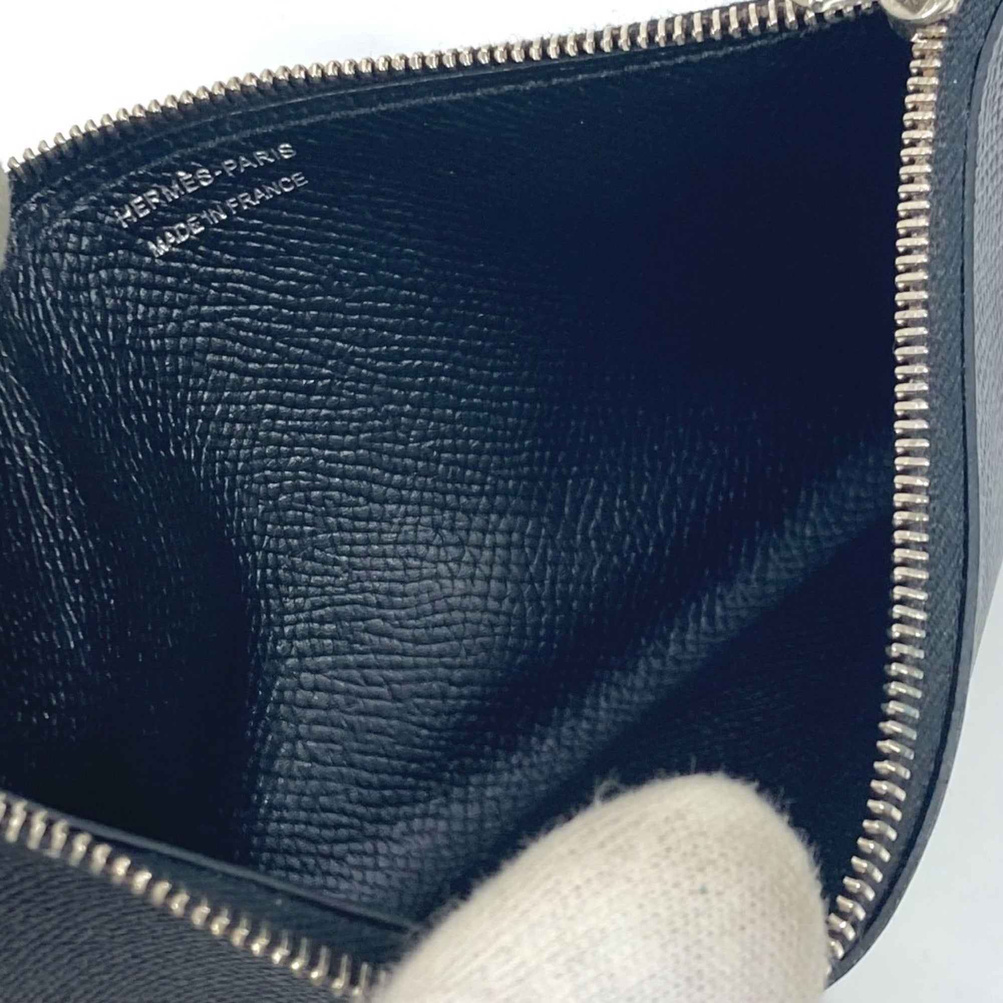 Hermes Black Epsom Leather Long Wallet (Bi-Fold) (Pre-Owned)