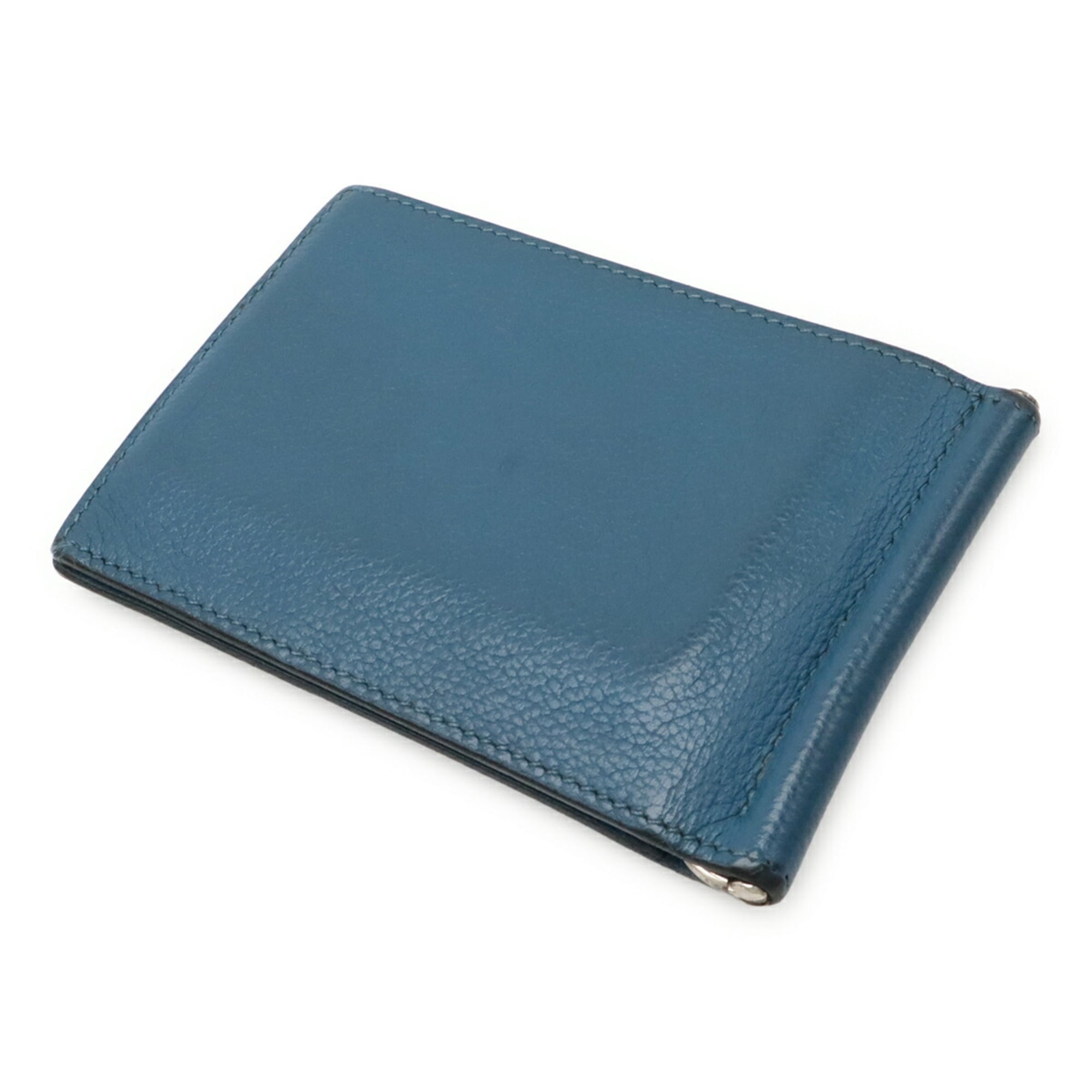 Hermes Blue Epsom Leather Wallet (Bi-Fold) (Pre-Owned)