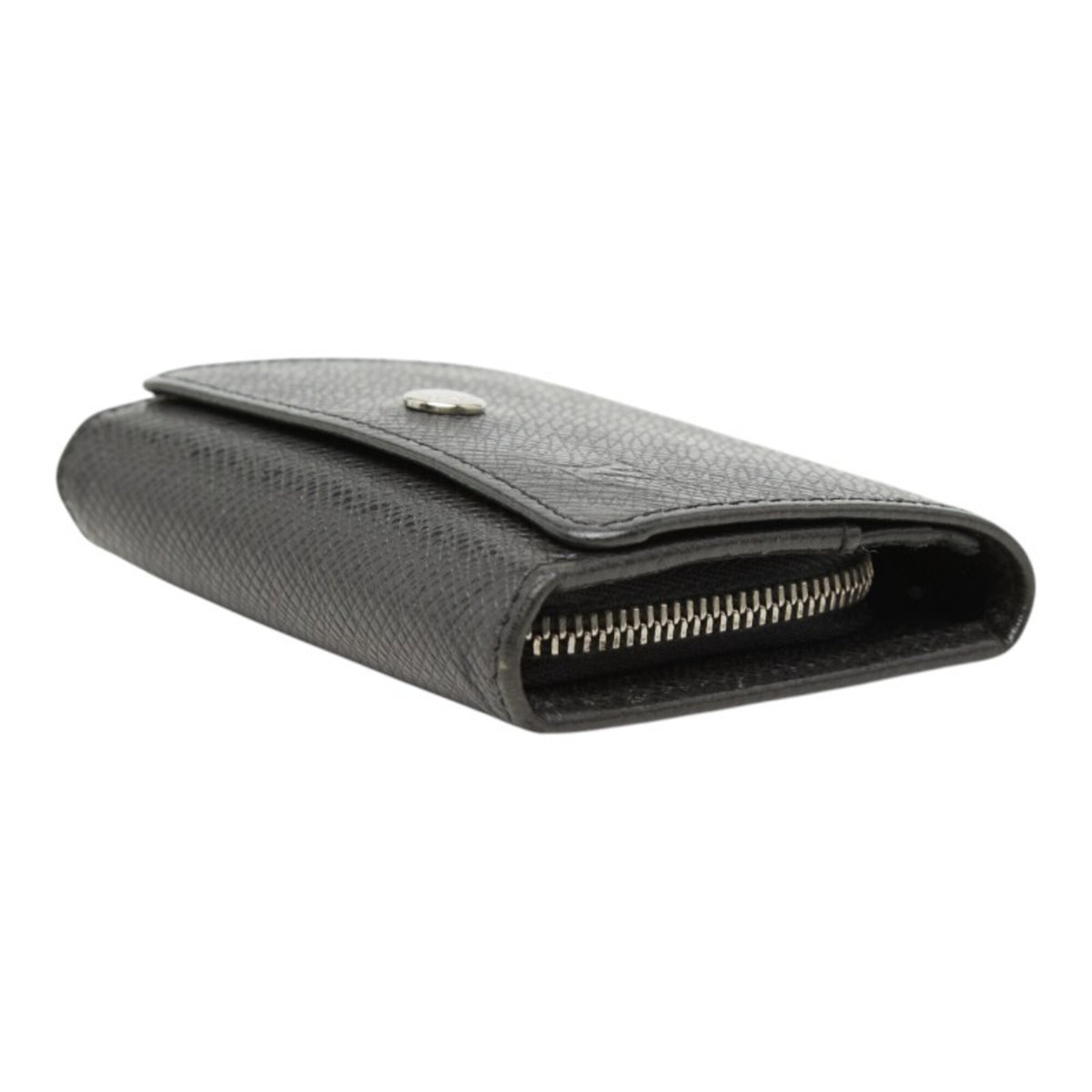 Louis Vuitton Ardoise Black Leather Coin Purse/Coin Case (Pre-Owned)