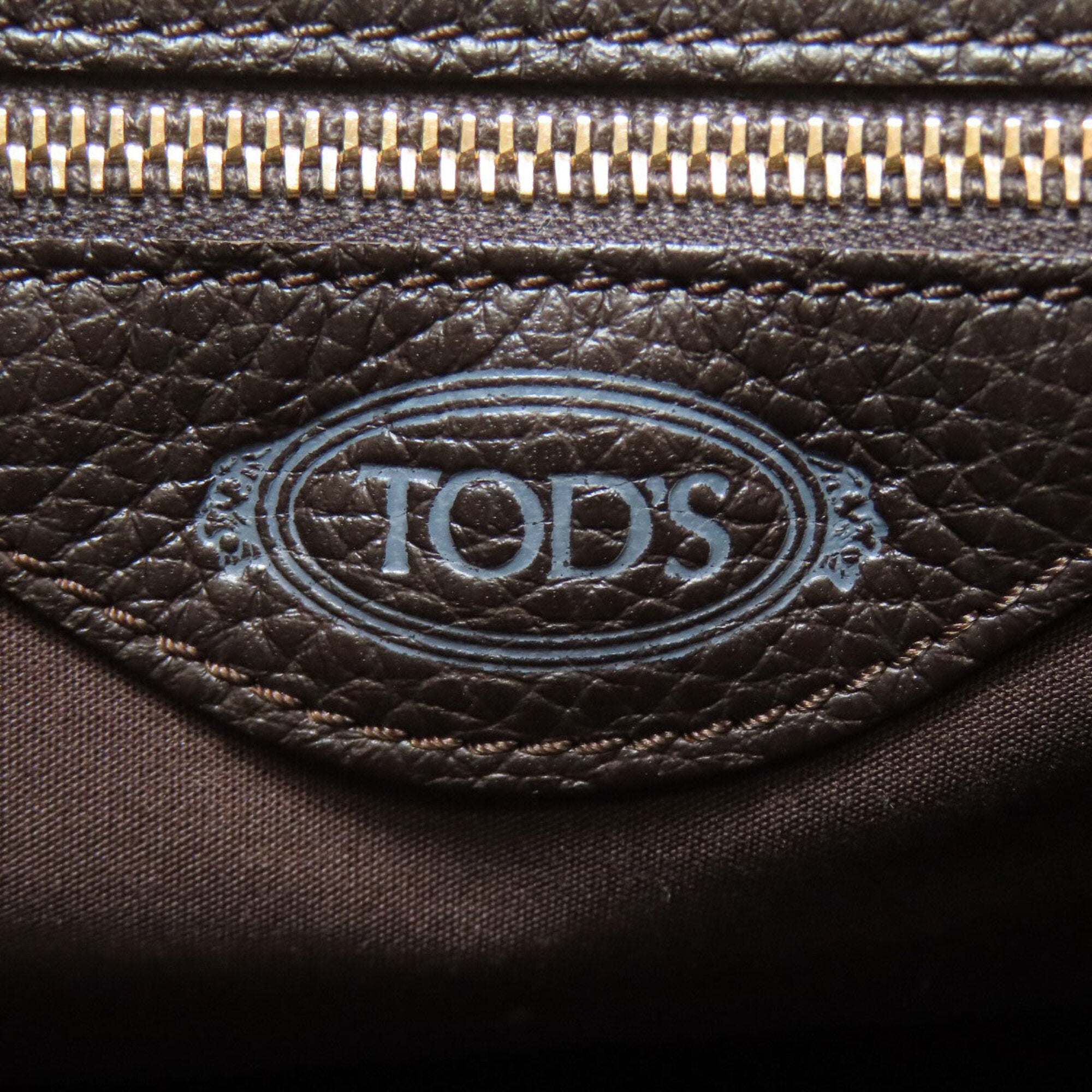 Tod's Dark Brown Leather Handbag (Pre-Owned)