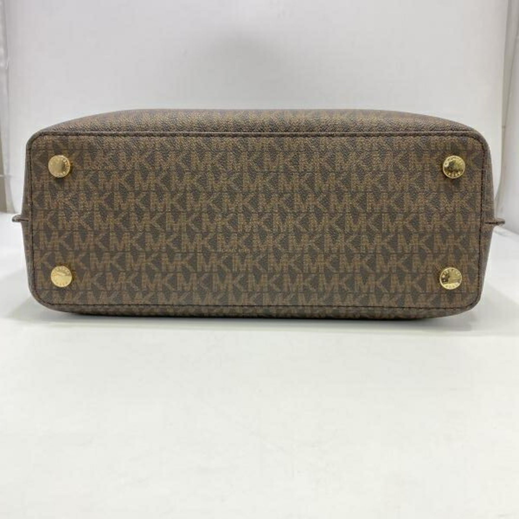 Michael Kors Blue Brown Tote Bag (Pre-Owned)