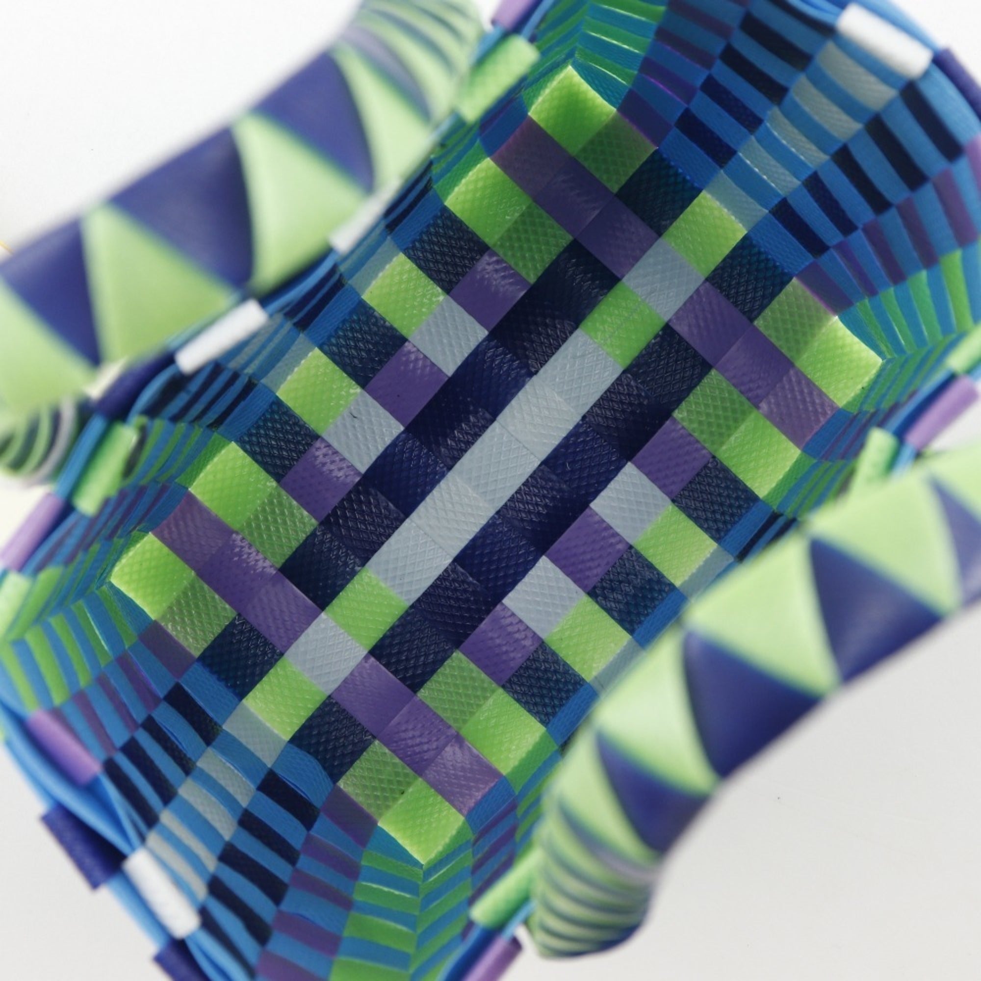 Marni Blue Multi-Color Polypropylene Basket Handbag (Pre-Owned)