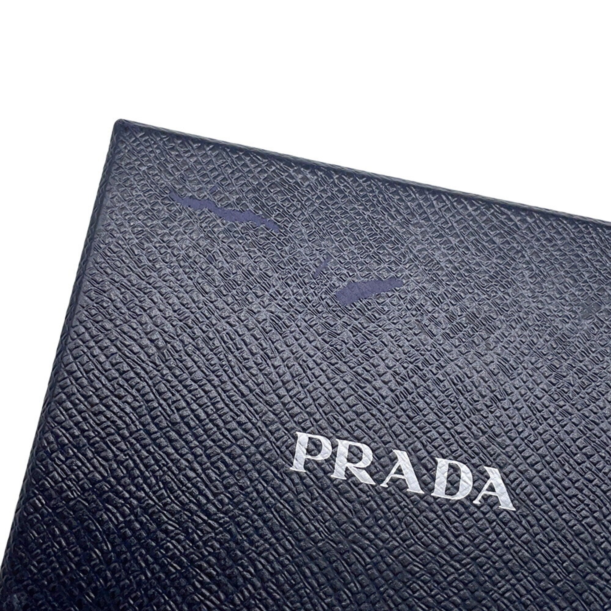 Prada Saffiano Pink Leather Wallet (Tri-Fold) (Pre-Owned)