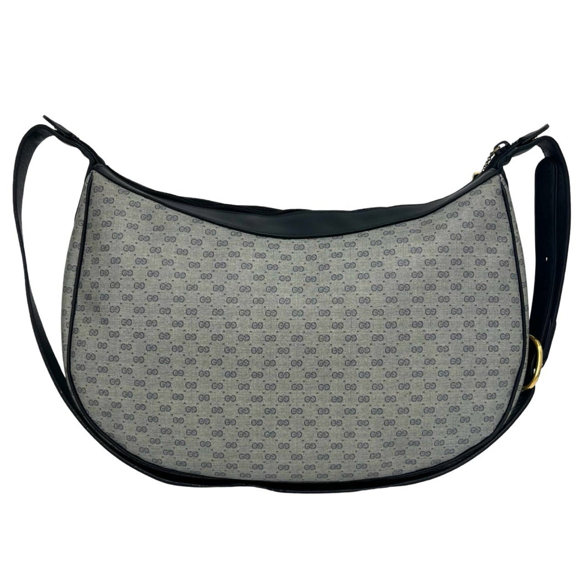 Gucci Navy Leather Pvc Shoulder Bag (Pre-Owned)